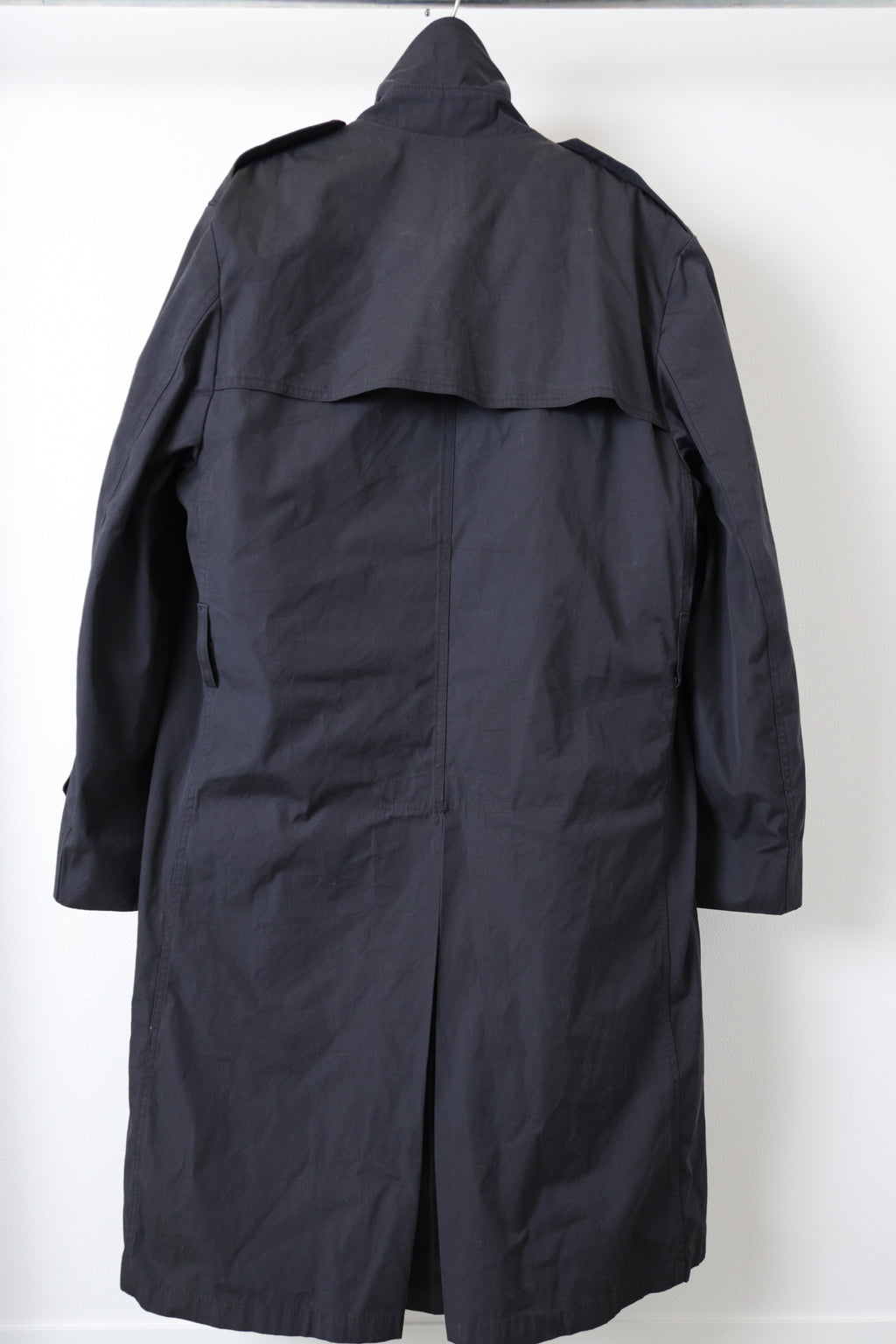 [U.S. NAVY] Black Trench Coat [USED]