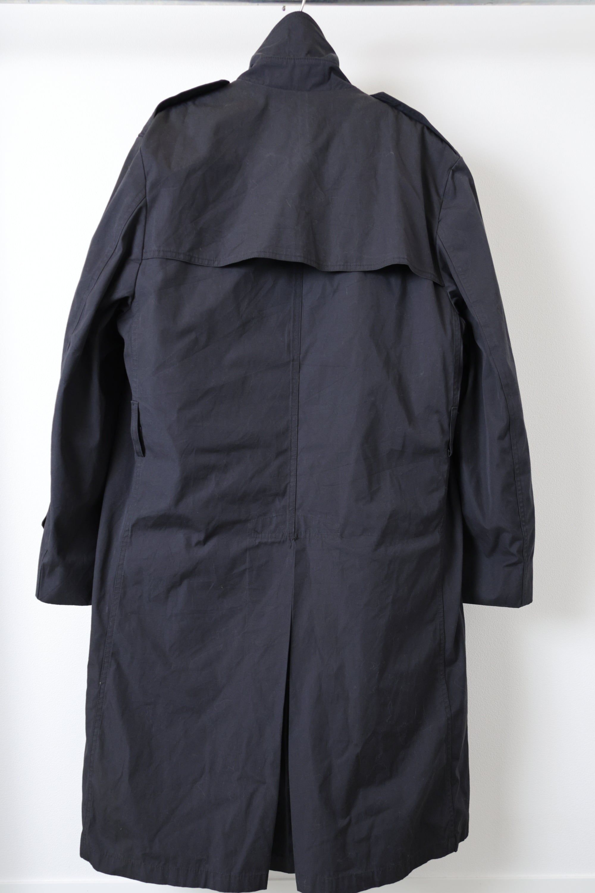 [U.S. NAVY] Black Trench Coat [USED]
