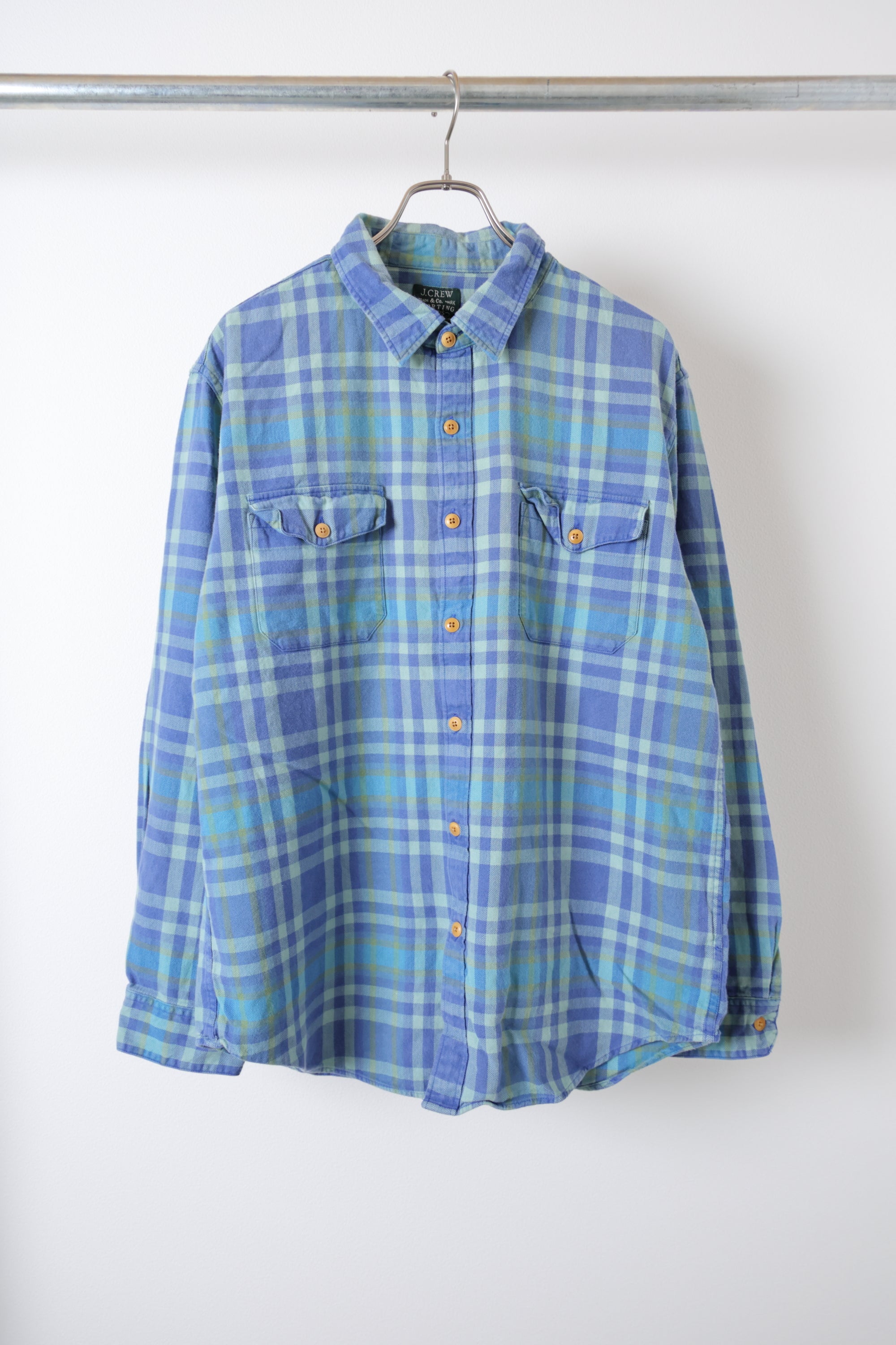 [J.CREW] Light Flannel Check Shirts L/S [USED]