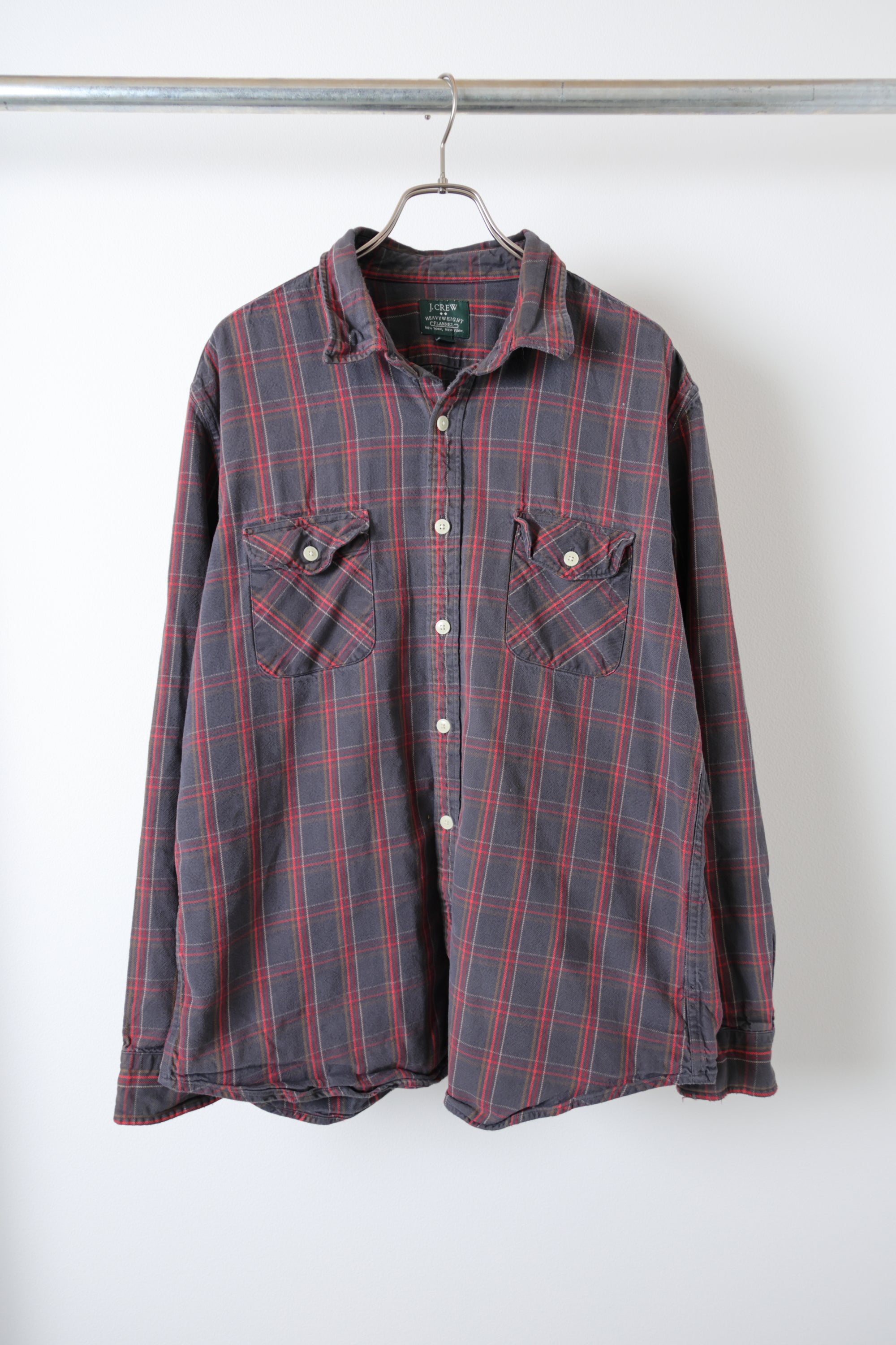 [J.CREW] Heavy Flannel Check Shirts L/S [USED]