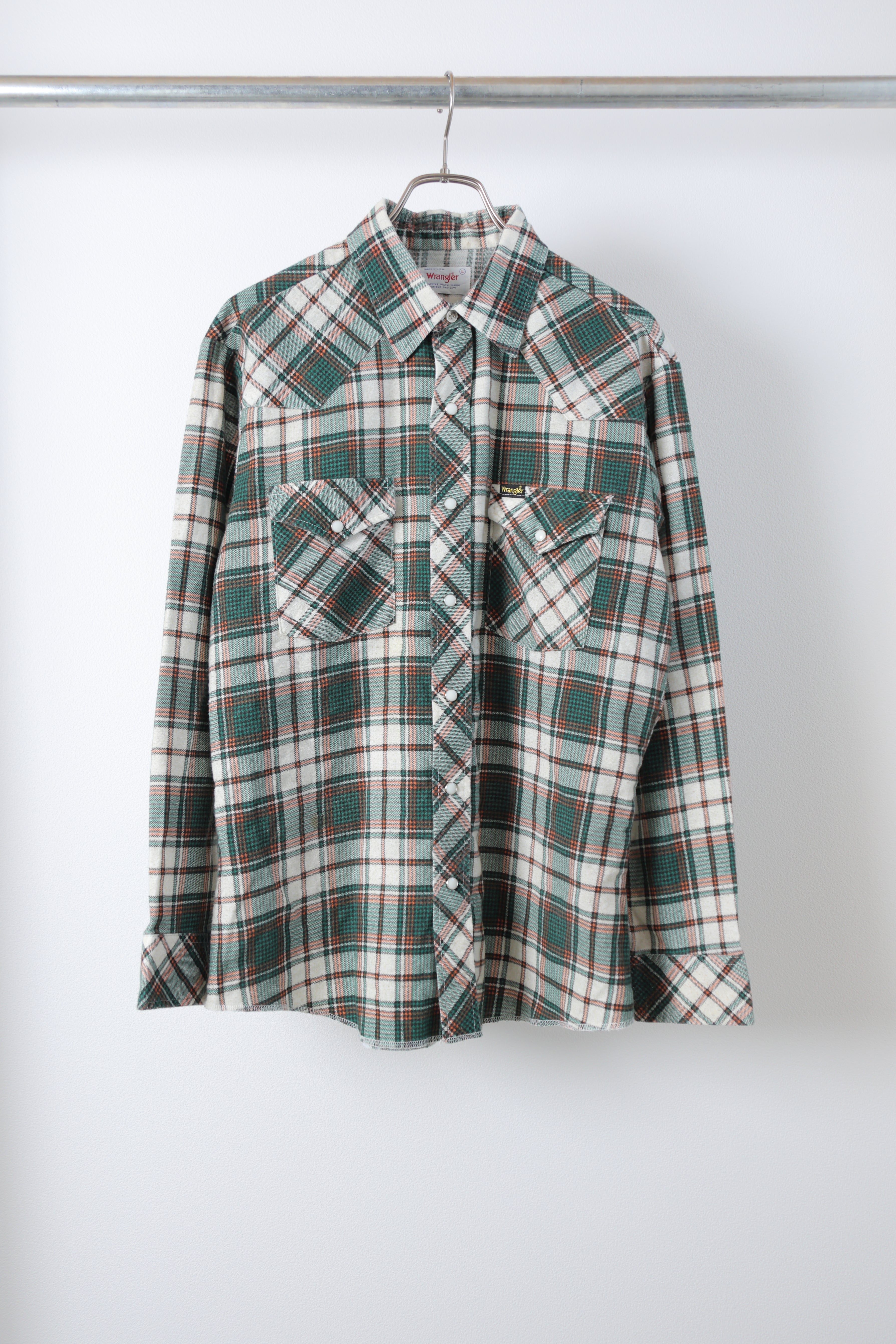 [Wrangler] Western Check Shirts L/S [USED]