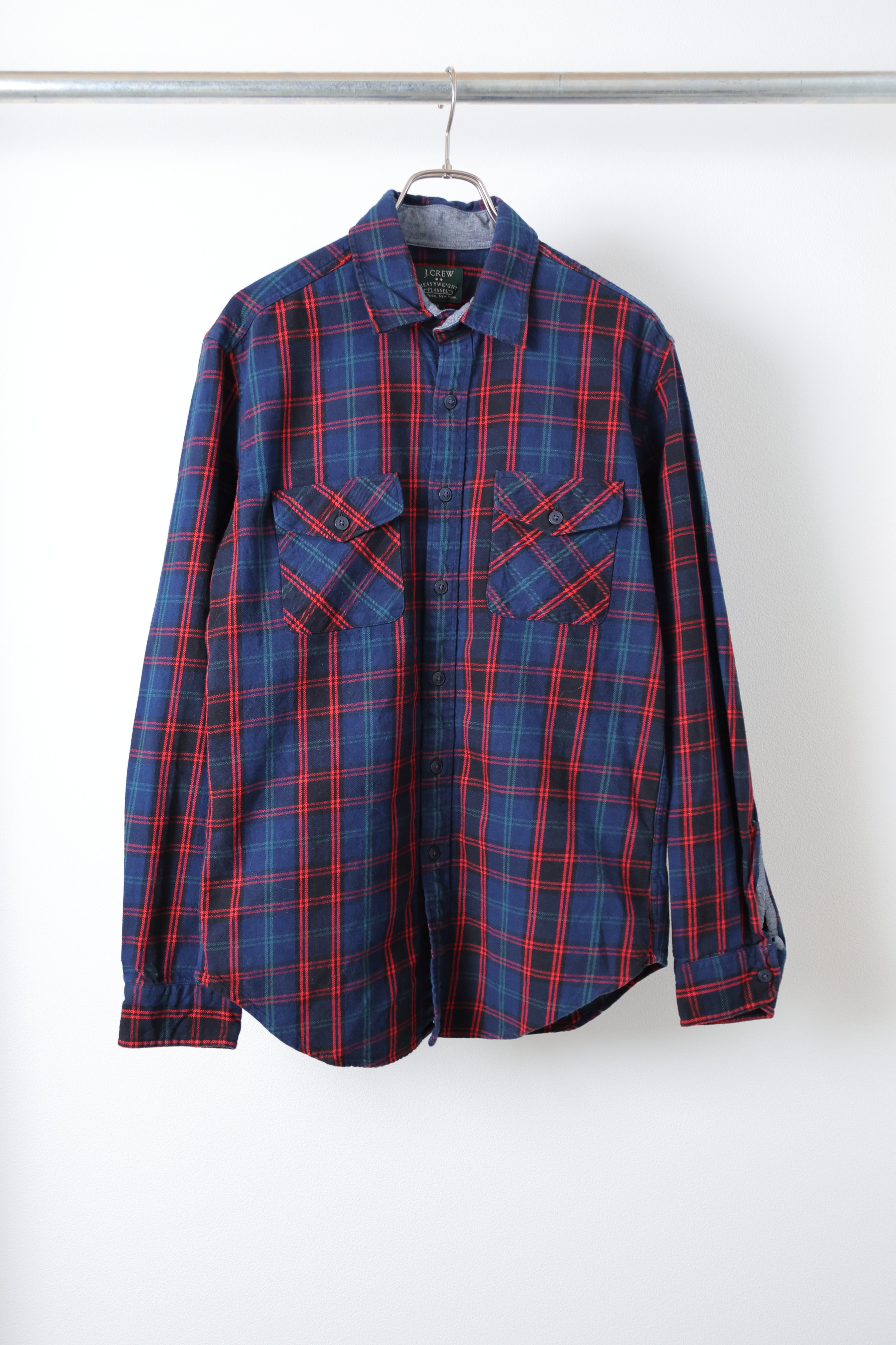 [J.CREW] Cotton Flannel Check Shirts L/S [USED]