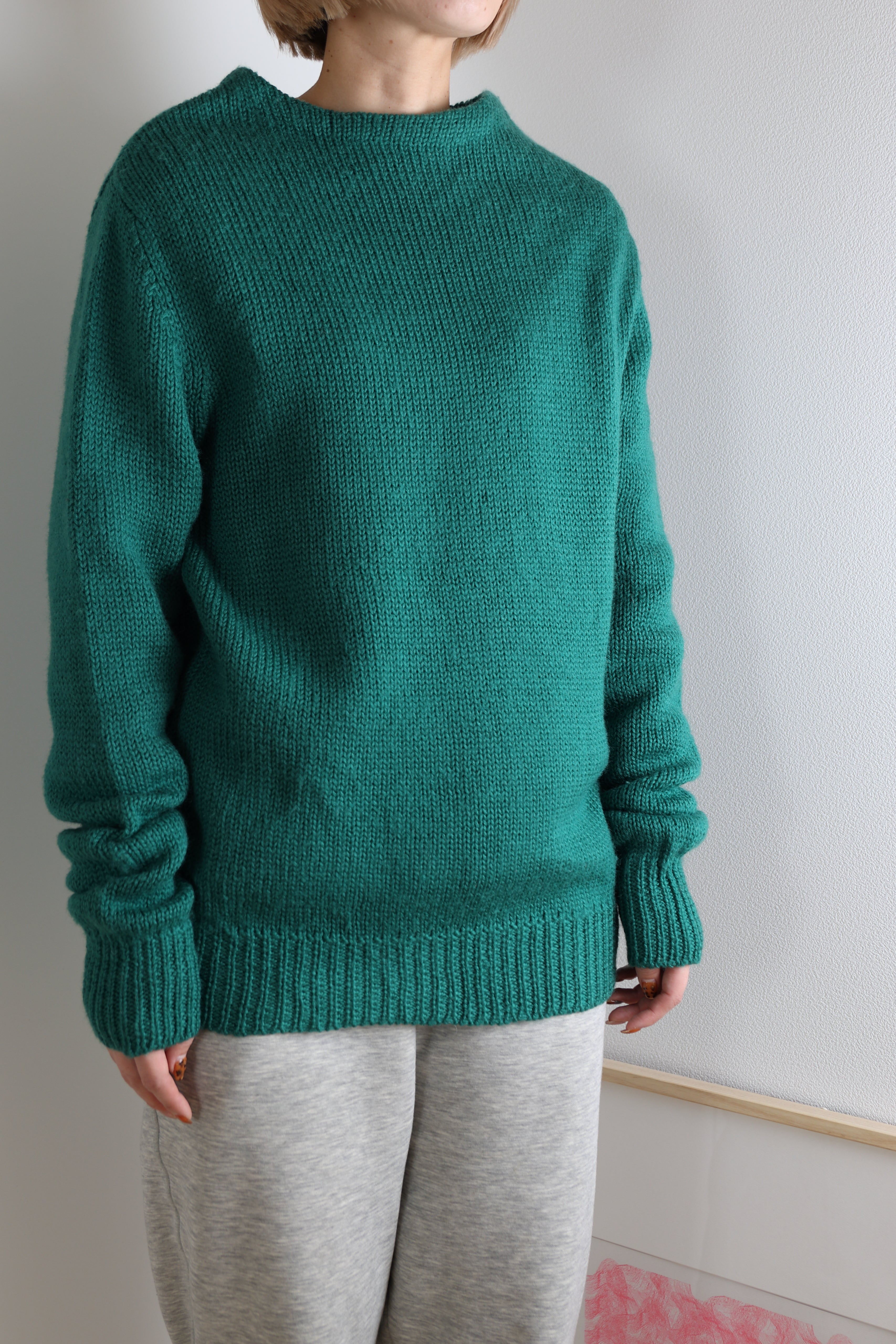 [LAND'S END] High Neck Wool Knit [USED]