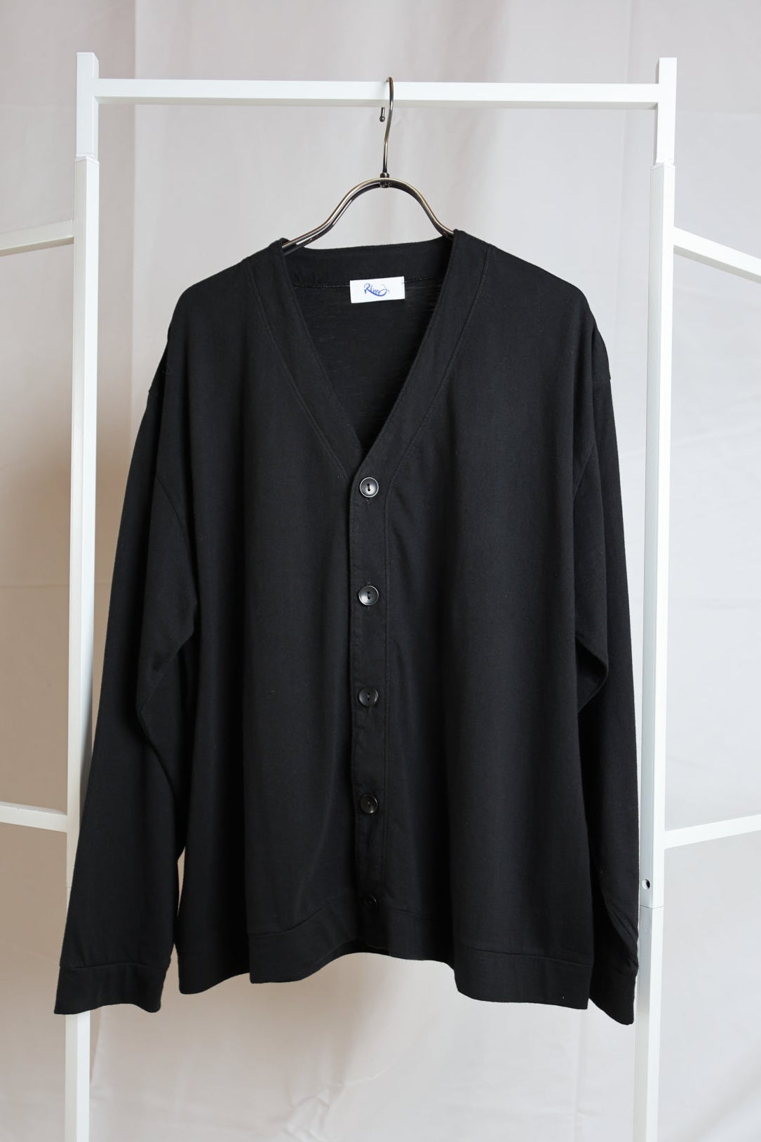 [River] COTTON×CASHMERE CARDIGAN　BLACK