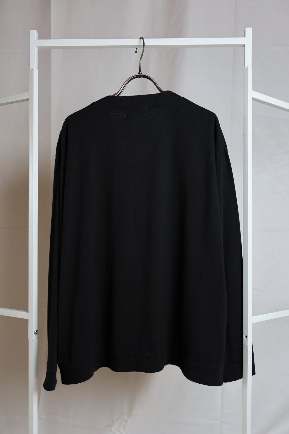 [River] COTTON×CASHMERE CARDIGAN　BLACK