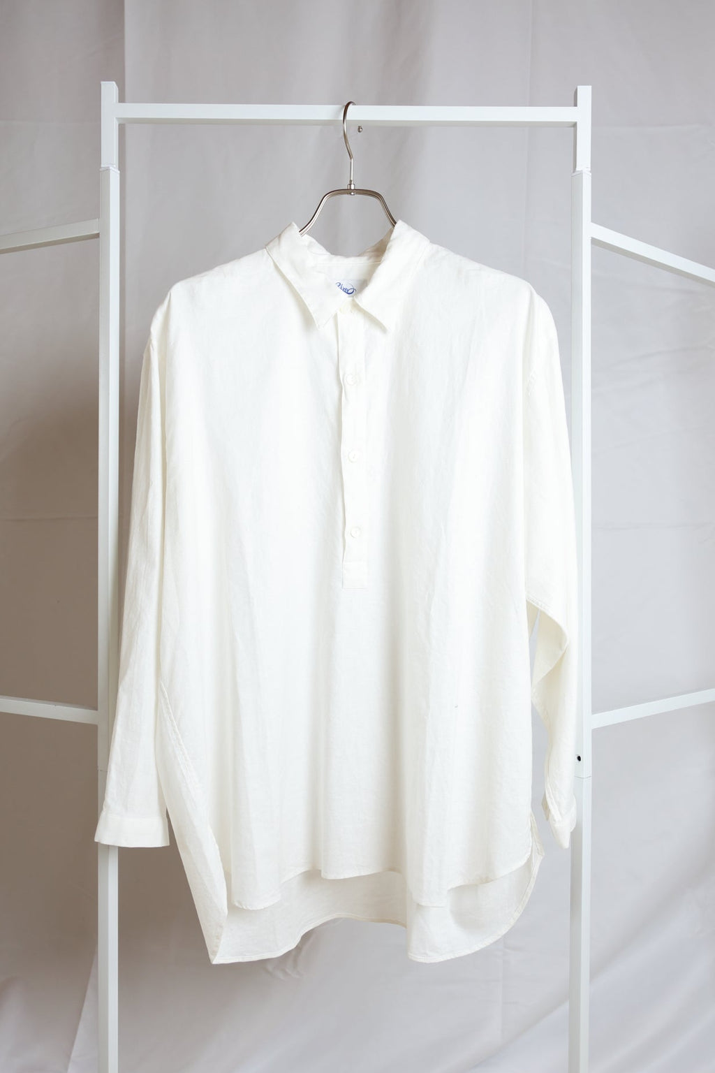 [River] Plain Shirts L/S "WHITE"