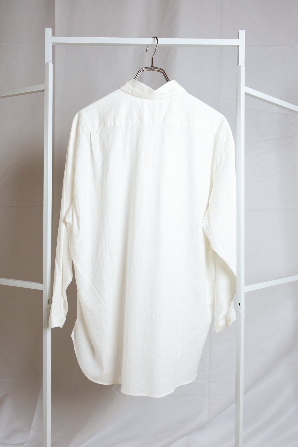 [River] Plain Shirts L/S "WHITE"