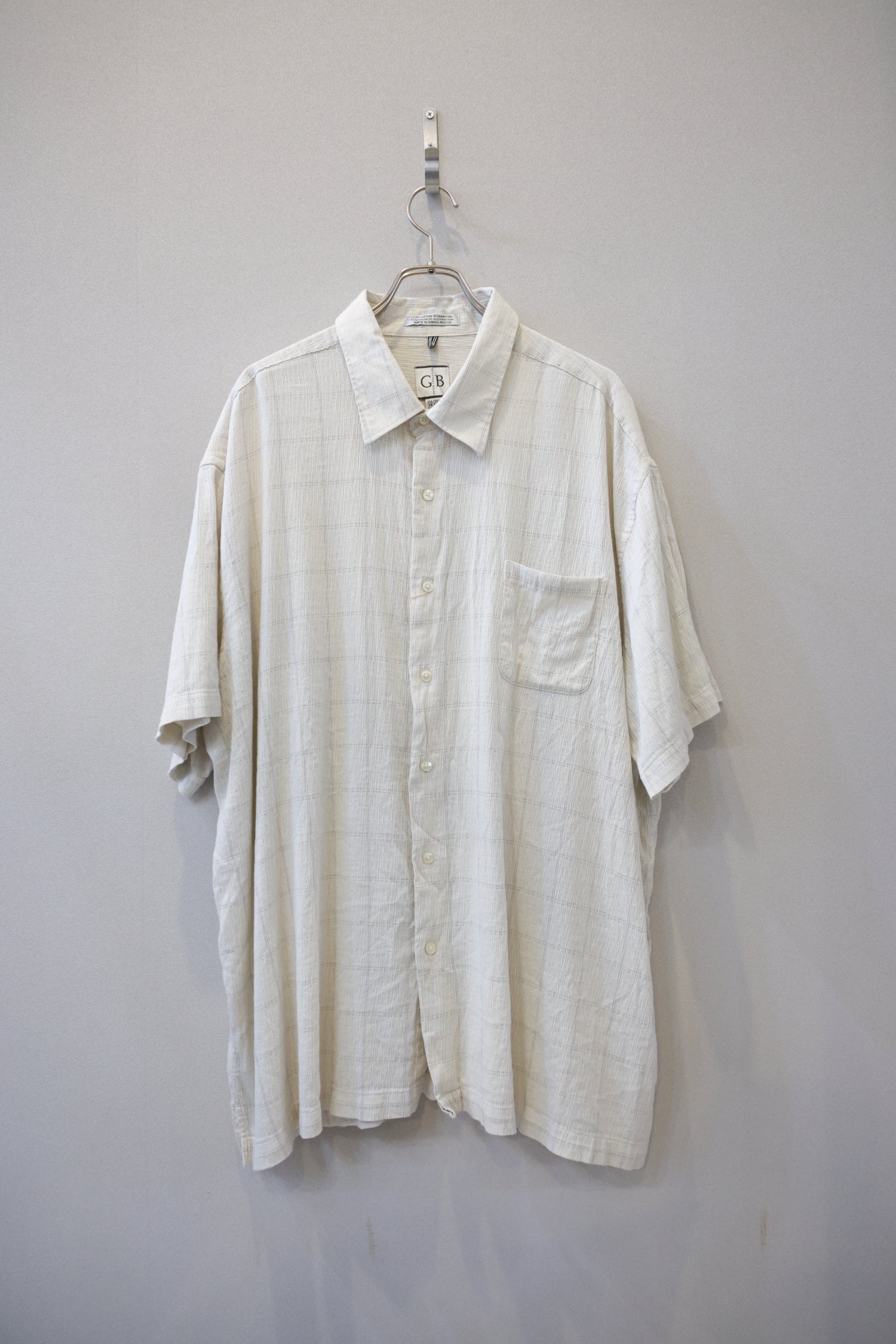[Geoffrey Beene] Graphcheck Shirts S/S [USED]