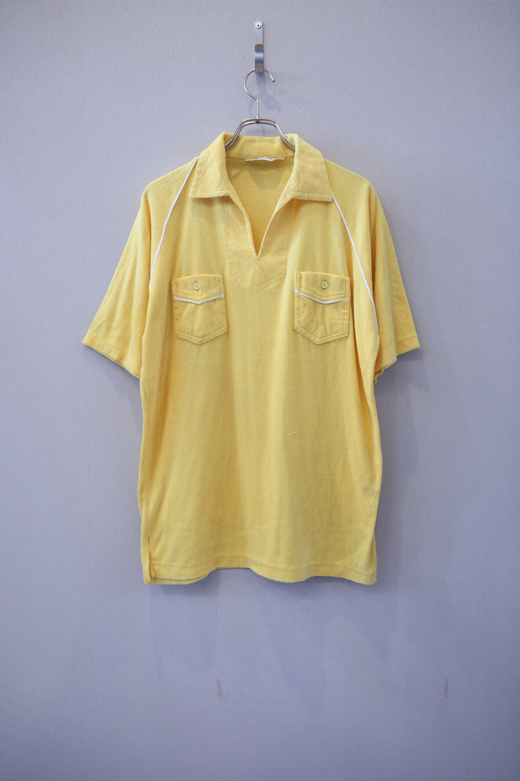 Open Collar Pile Fabric Shirts S/S [USED]