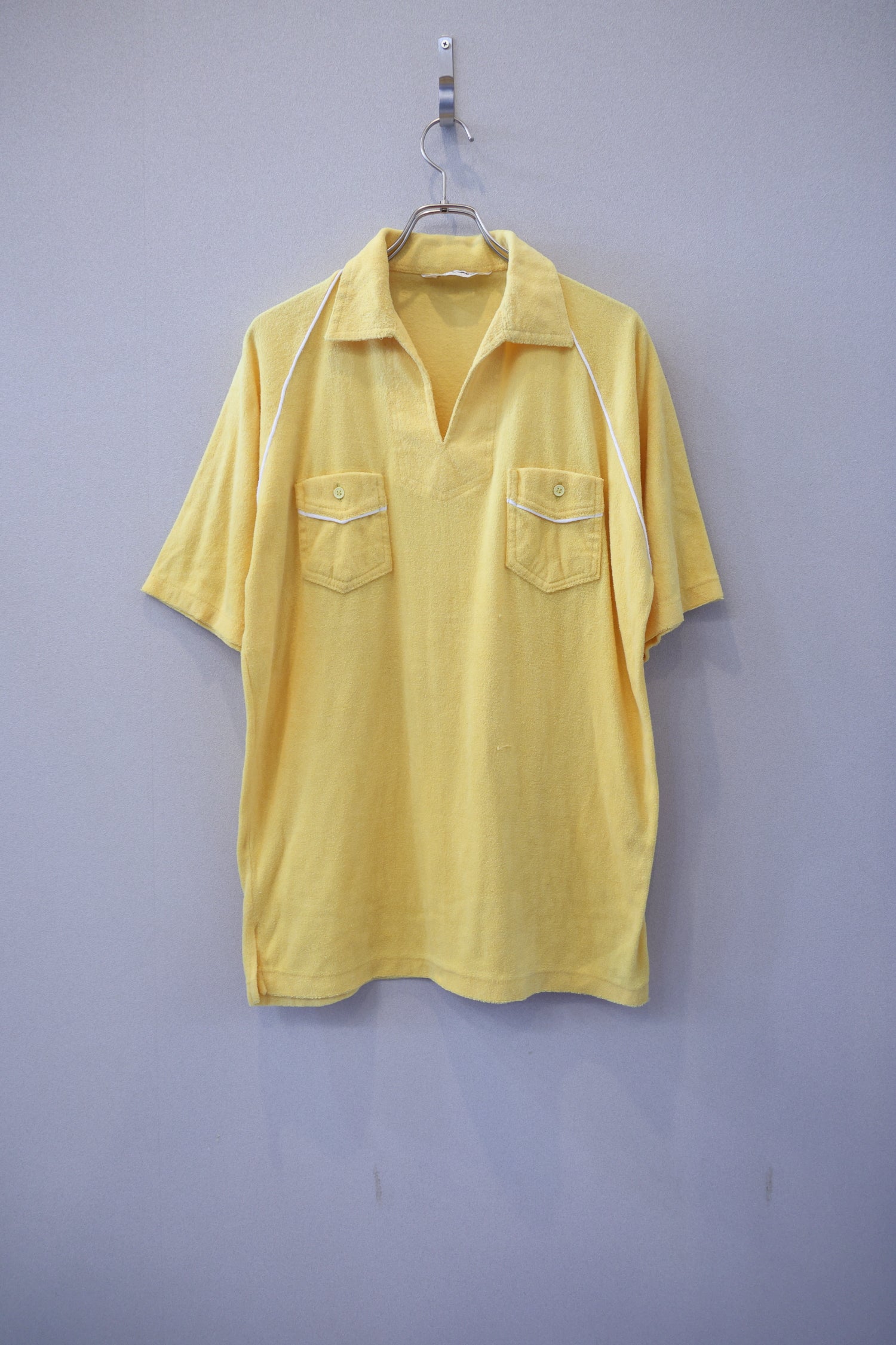 Open Collar Pile Fabric Shirts S/S [USED]