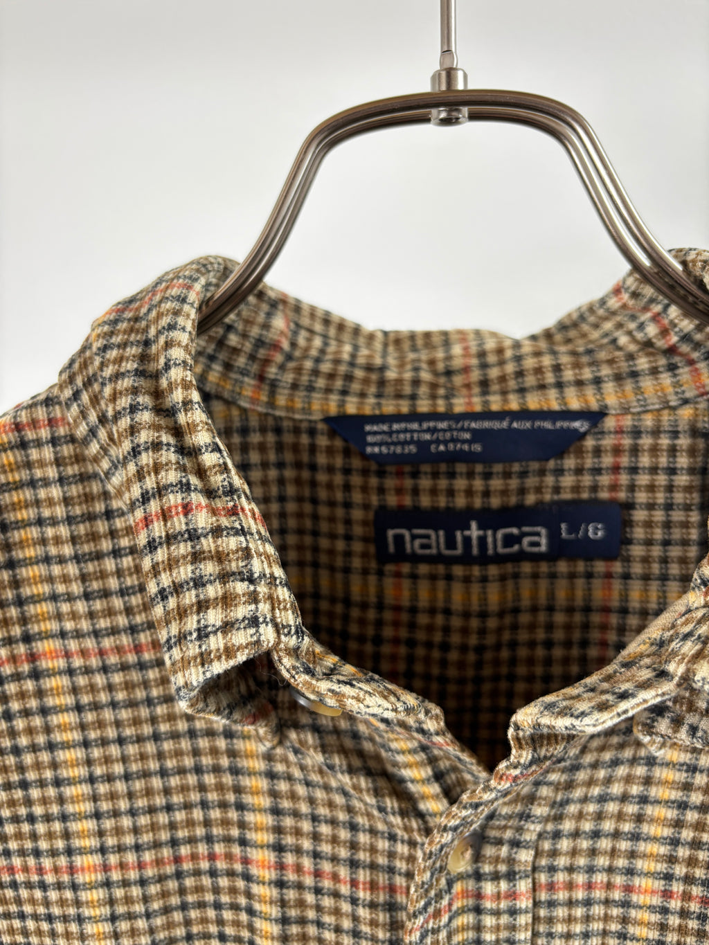 [NAUTICA] Corduroy Check Shirts L/S[USED]