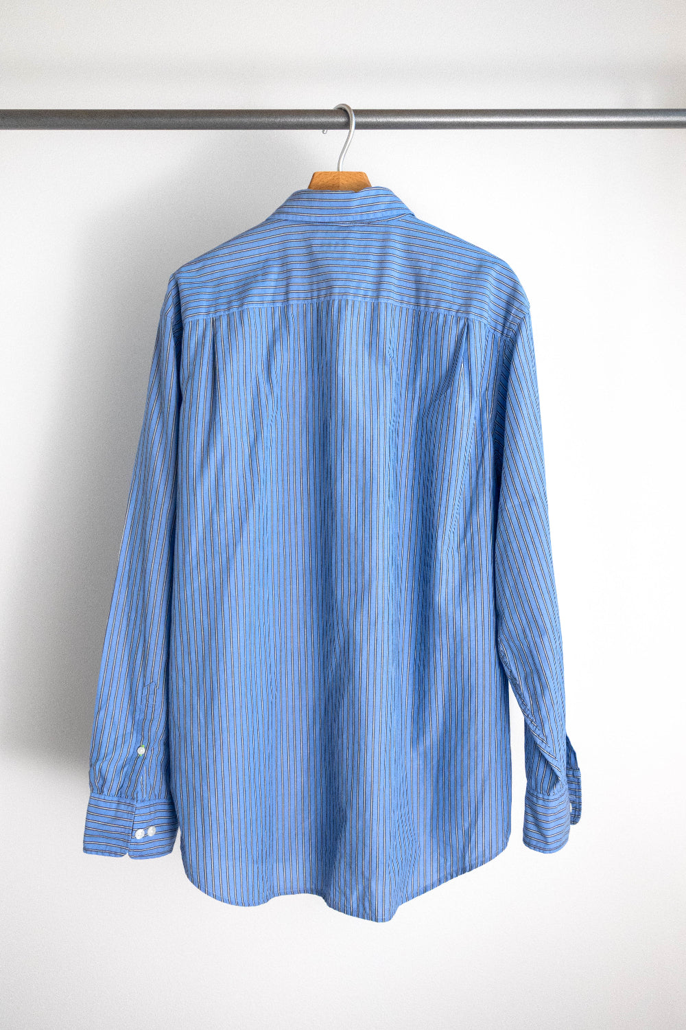 【Claiborne】Cotton Stripe Shirts L/S【USED】
