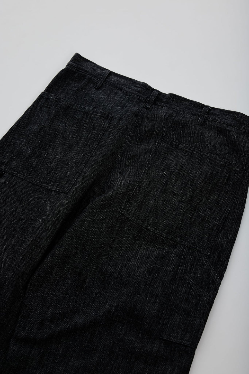 [SOWBOW] DOUBLE KNEE PAINTER PANTS DEAD STOCK 9oz DENIM -BLACK-（4枚目）
