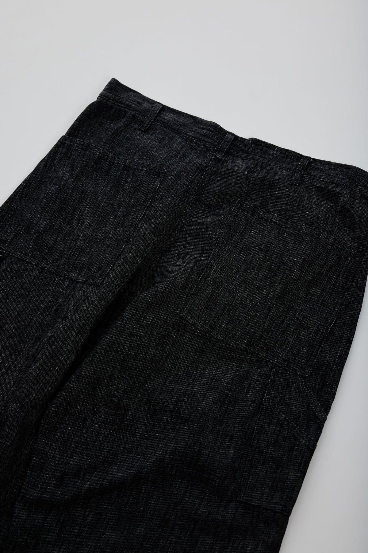 [SOWBOW] DOUBLE KNEE PAINTER PANTS DEAD STOCK 9oz DENIM -BLACK-（4枚目）