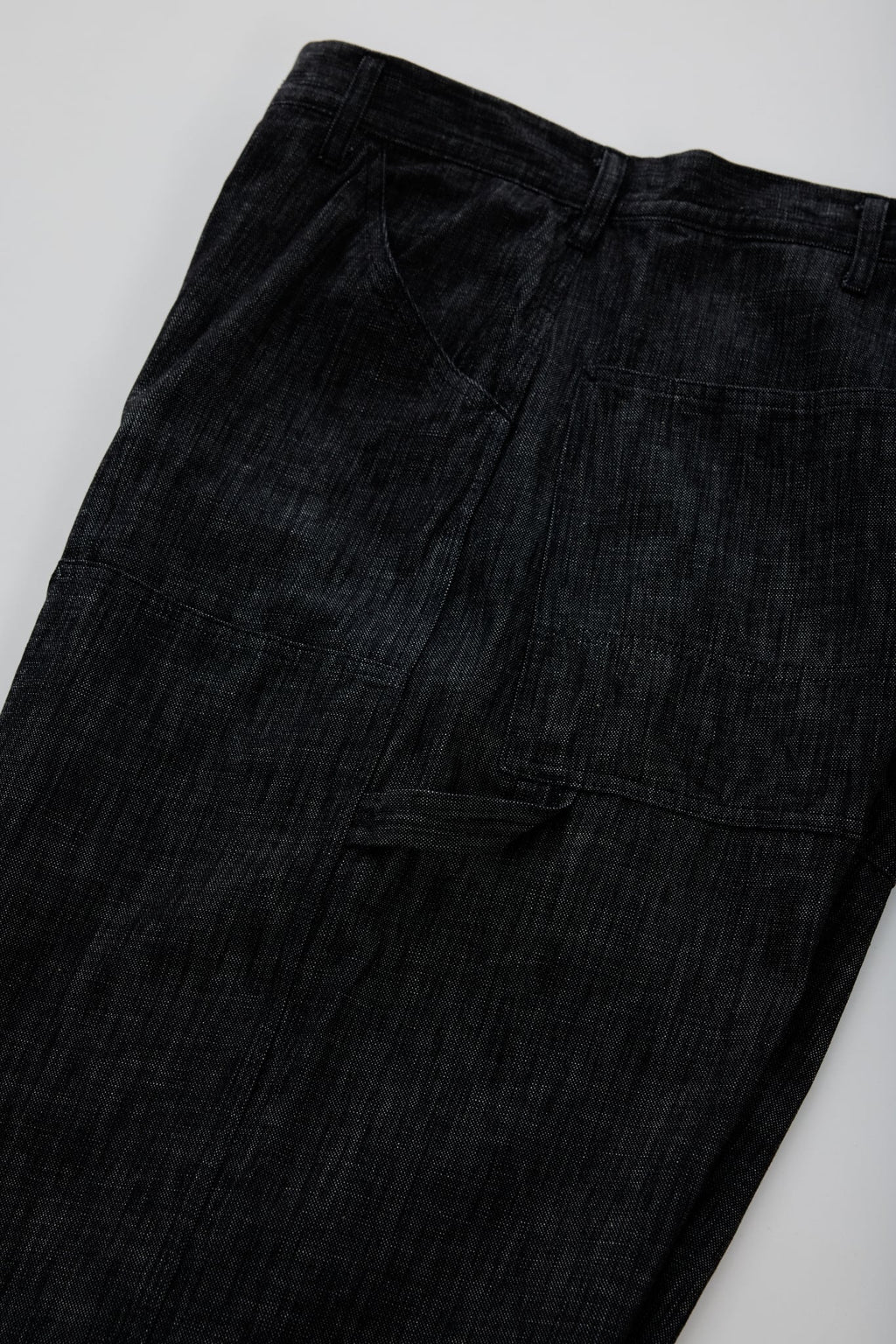 [SOWBOW] DOUBLE KNEE PAINTER PANTS DEAD STOCK 9oz DENIM -BLACK-（5枚目）