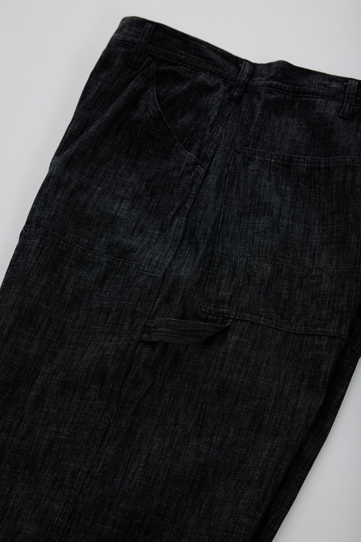 [SOWBOW] DOUBLE KNEE PAINTER PANTS DEAD STOCK 9oz DENIM -BLACK-（5枚目）
