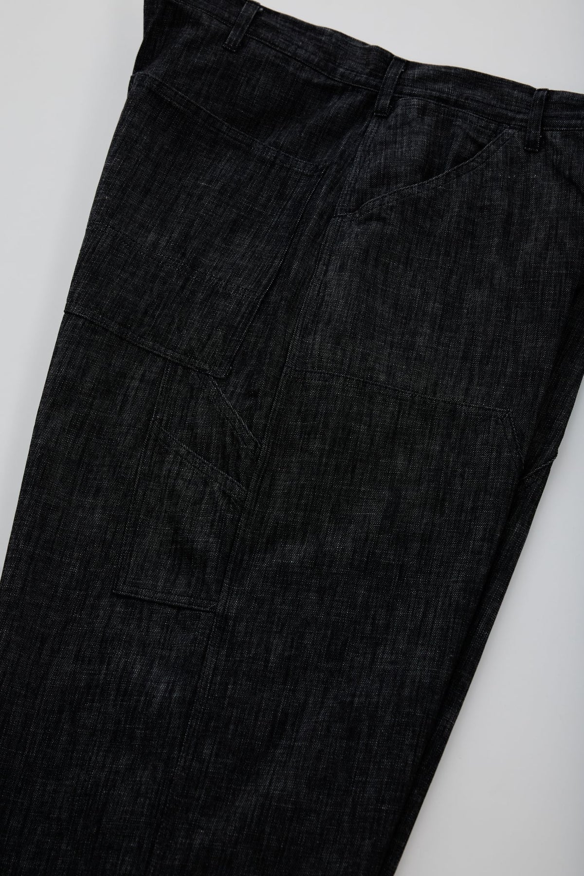 [SOWBOW] DOUBLE KNEE PAINTER PANTS DEAD STOCK 9oz DENIM -BLACK-（6枚目）