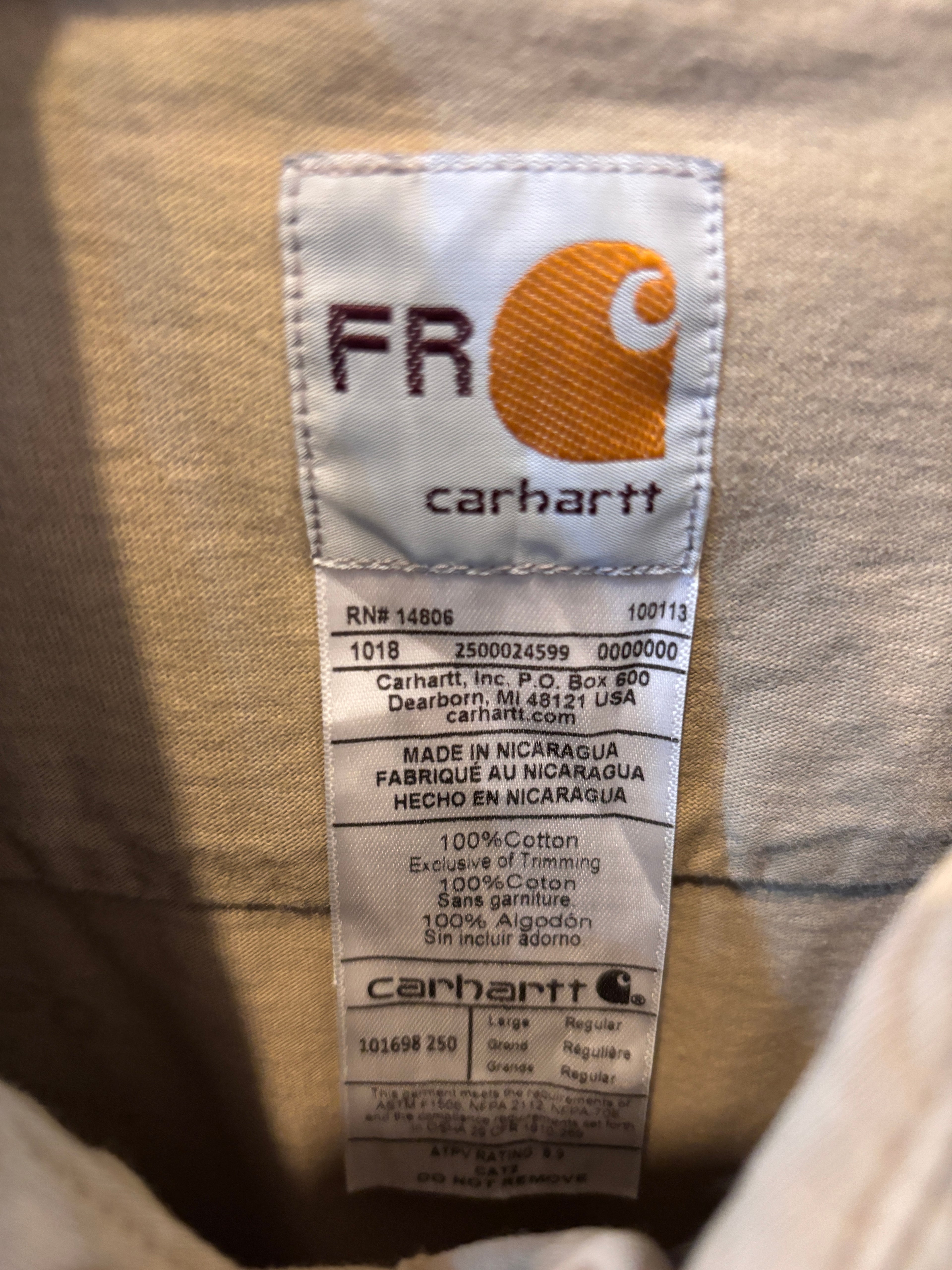 [Carhartt] 3-Needle Work Shirts L/S [USED]