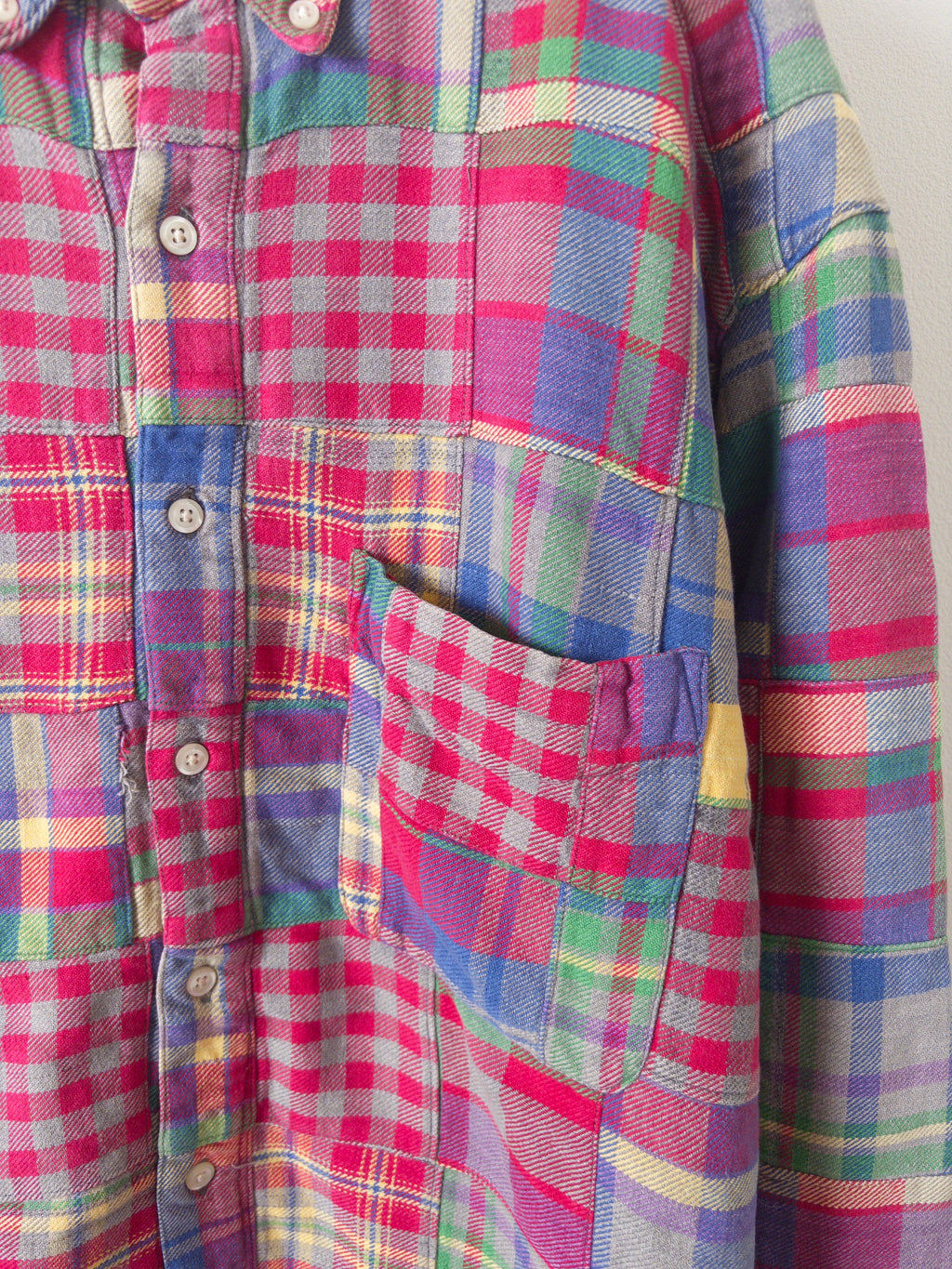 [GAP] Patch Work Flannel Shirts L/S [USED]