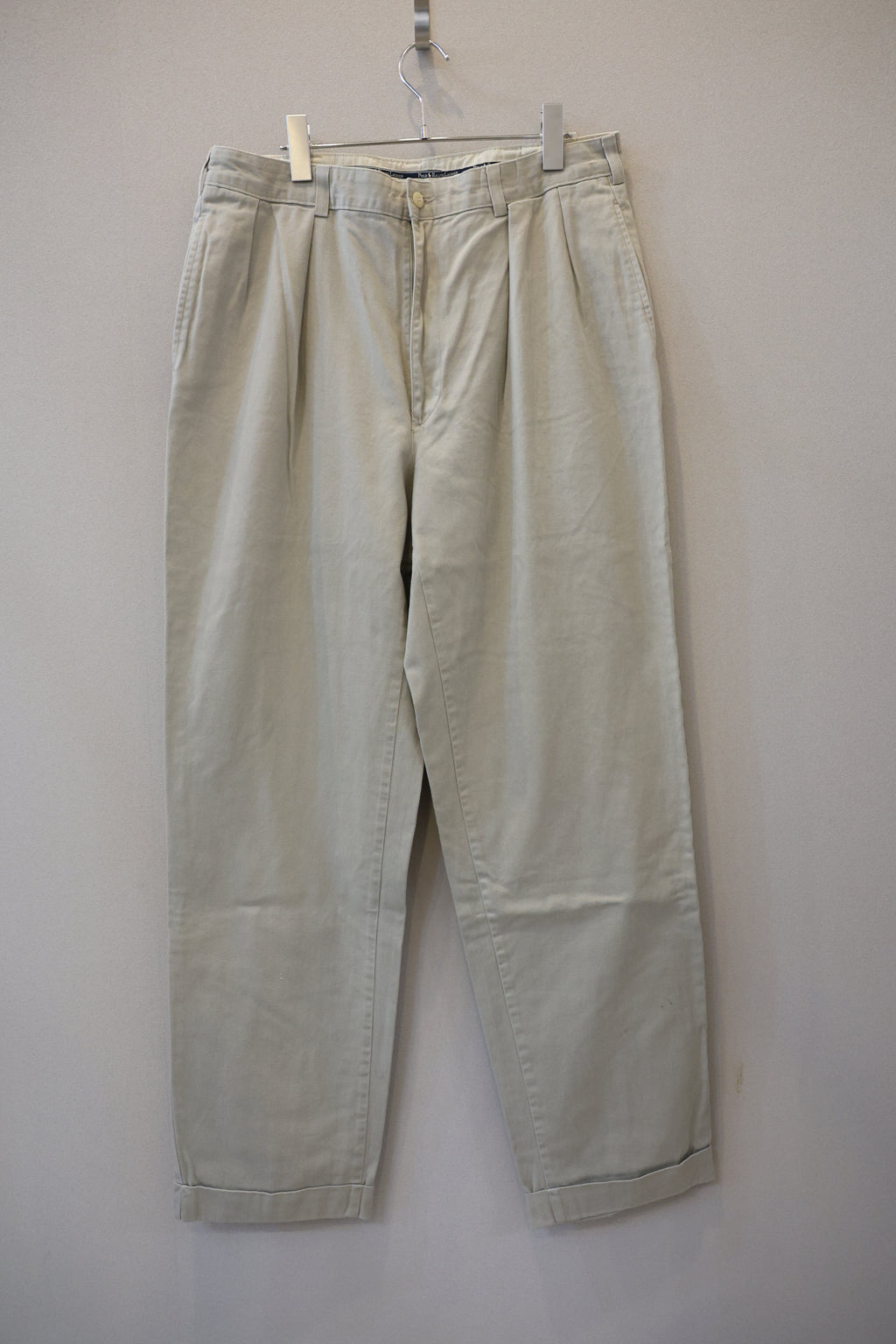 [Ralph Lauren] 2 Tuck Chino Trousers 36/32 [USED]