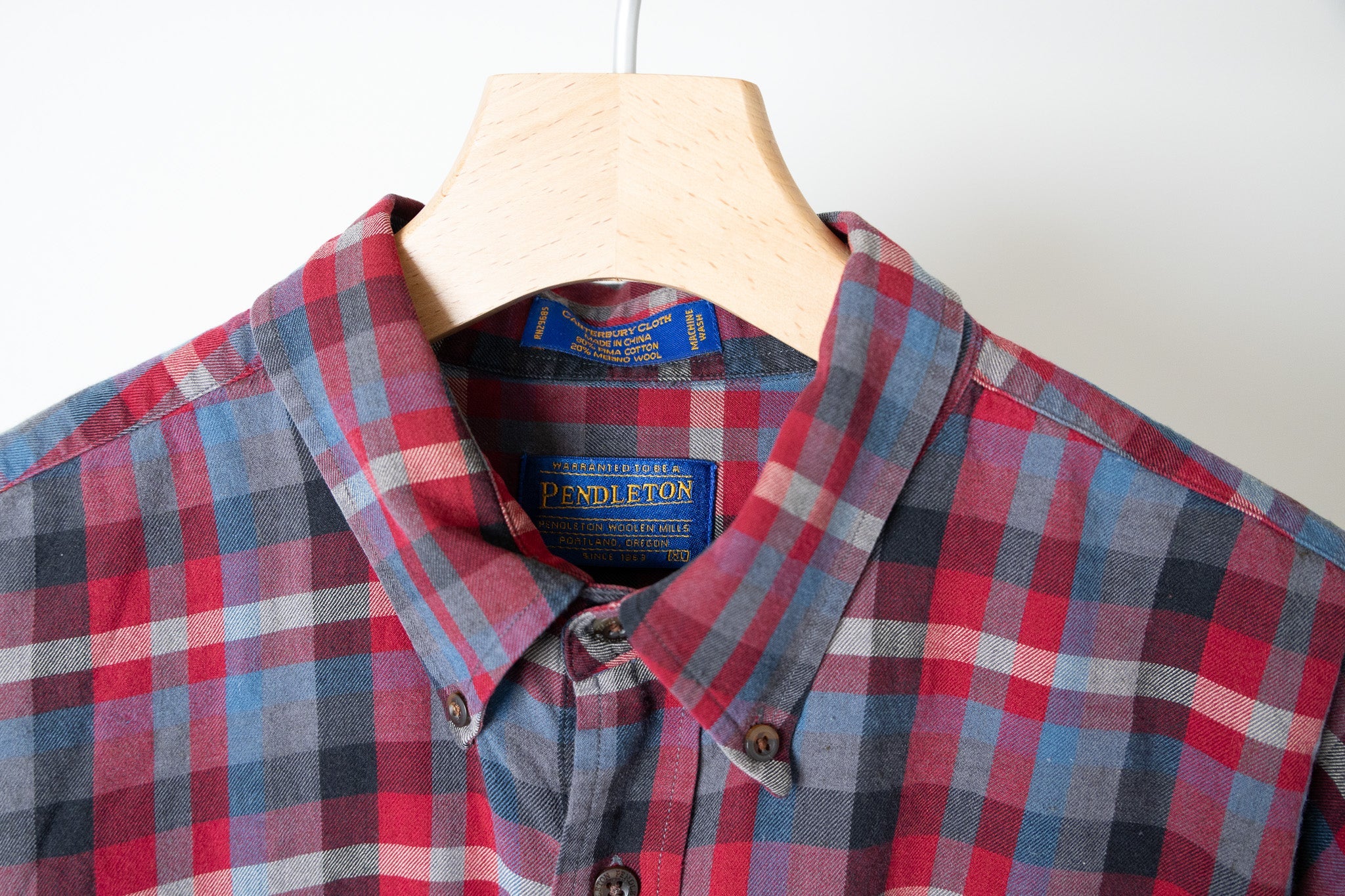 【PENDLETON】Dry Wool BD Shirts L/S【USED】
