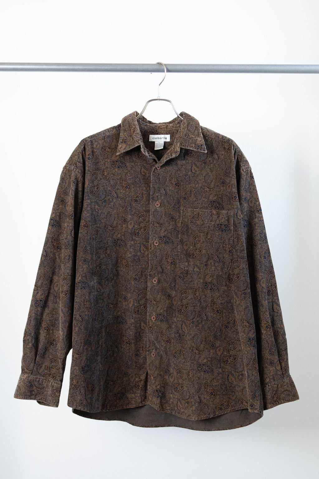 【Claiborne】Corduroy Design Shirts L/S【USED】