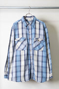 [Five Brother] Blue Check Shirts L/S [USED]