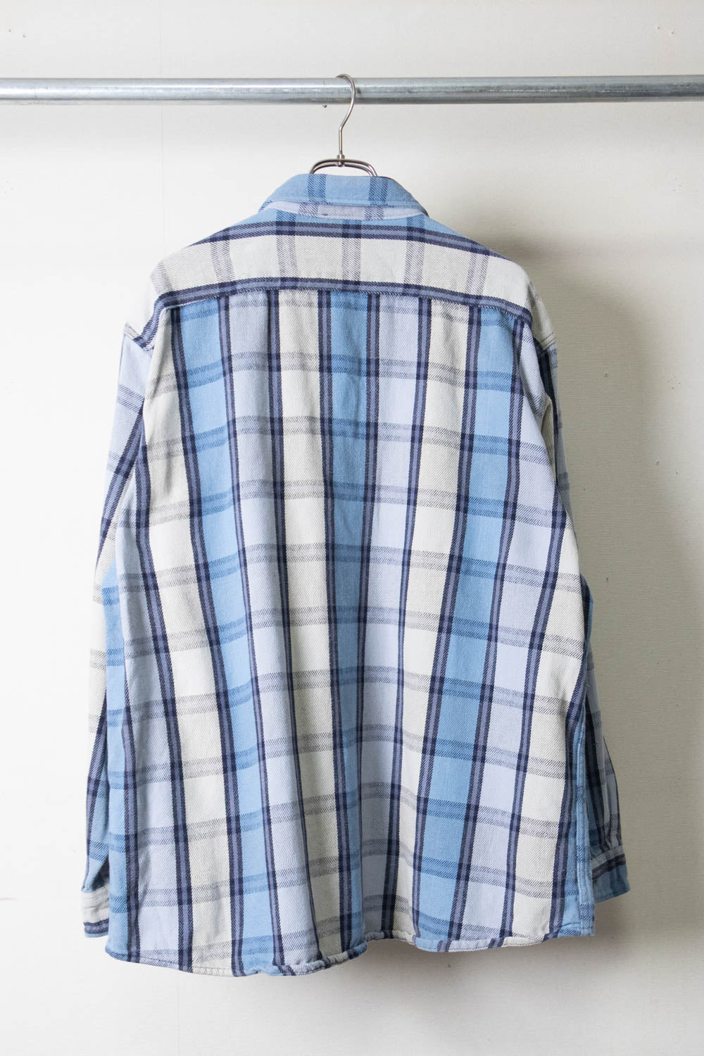 【Five Brother】Blue Check Shirts L/S【USED】