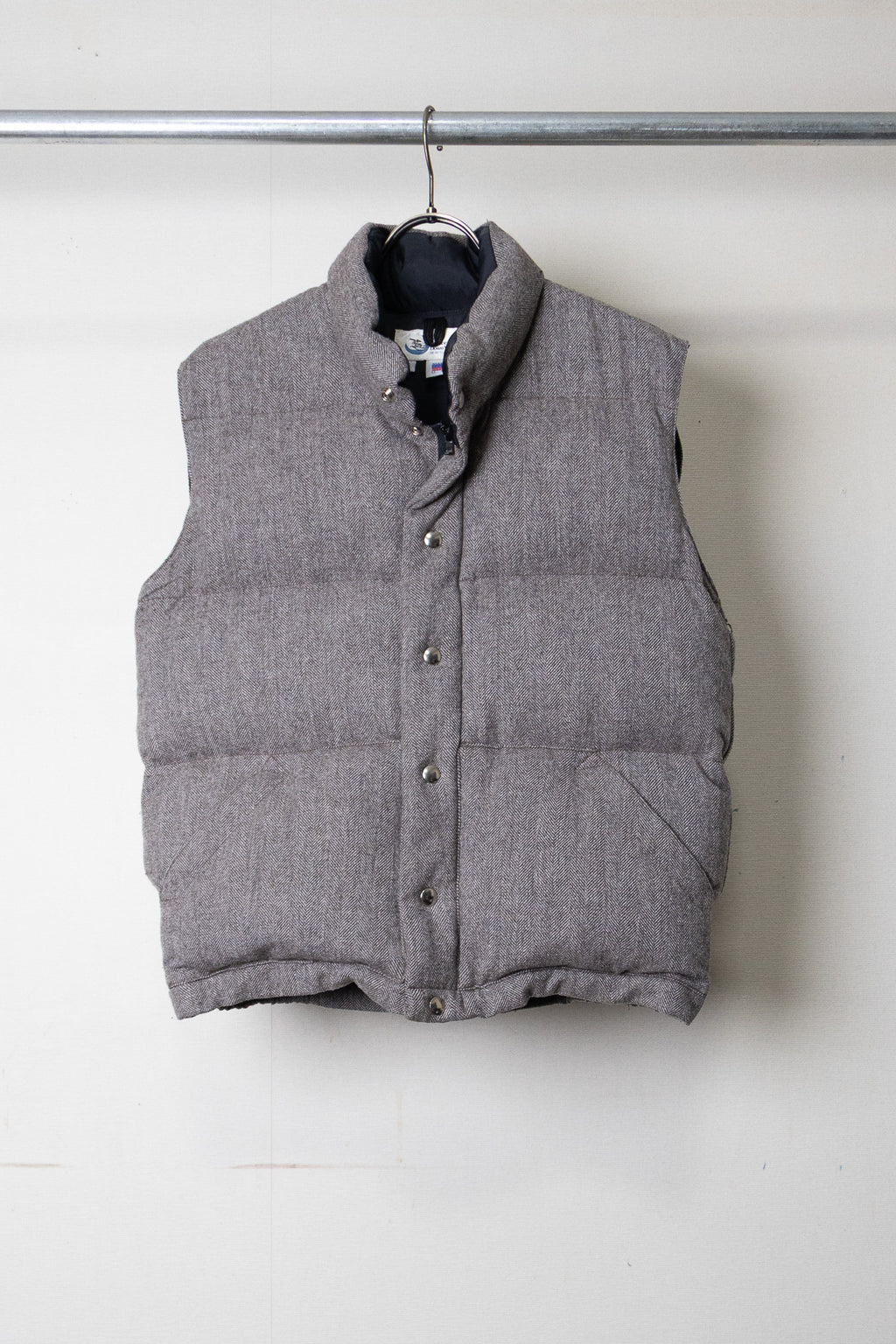 【Crescent Down Works】Tweed Down Vest【USED】