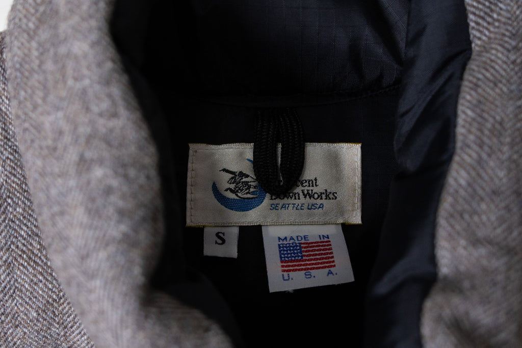 【Crescent Down Works】Tweed Down Vest【USED】