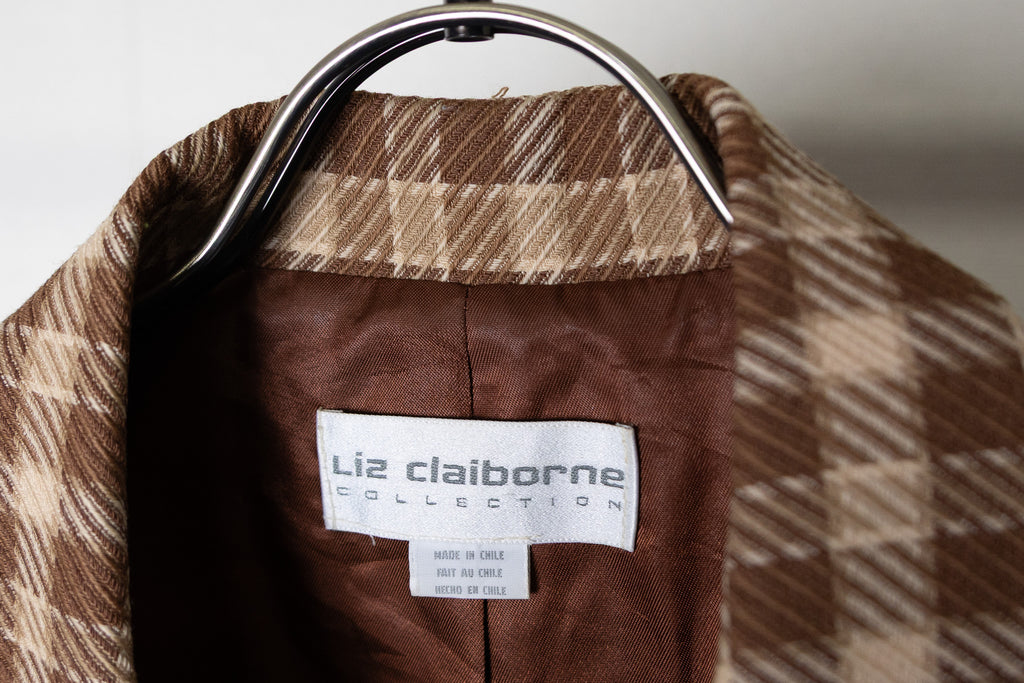 【Liz Claiborne】4B Check Jacket【USED】