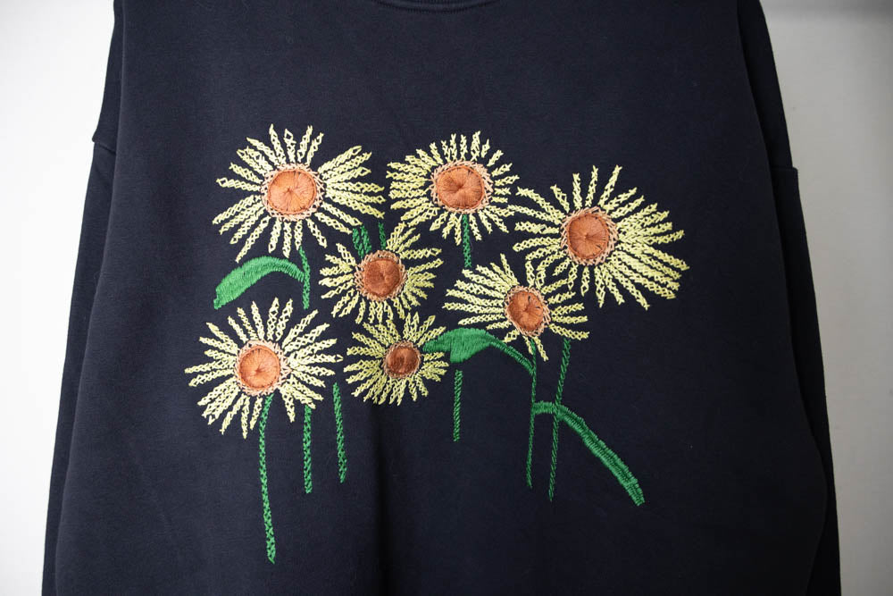 Hand Embroidery Sweat-SUNFLOWER