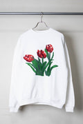 [Bruine neus] Hand Embroidery Sweat-TULIP