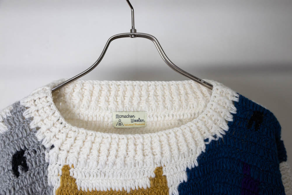 【MacMahon Knitting Mills】Crew Neck Knit-Cat Gathering