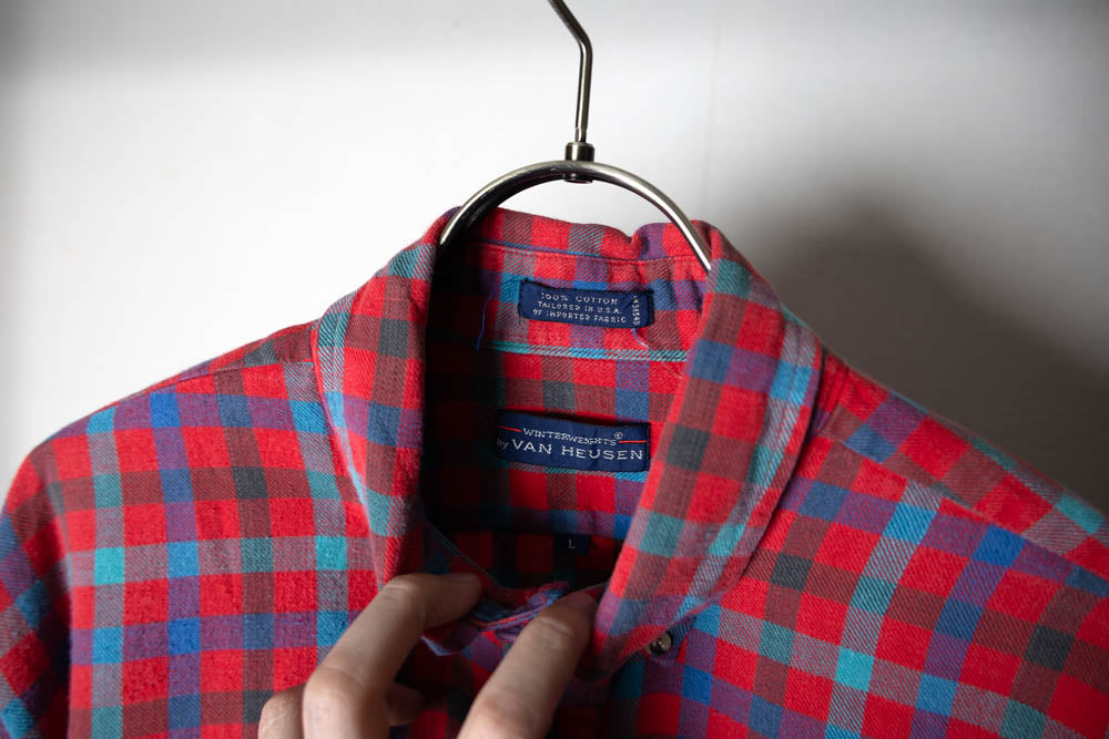 【VAN HEUSEN】Flannel Check BD Shirts L/S【USED】