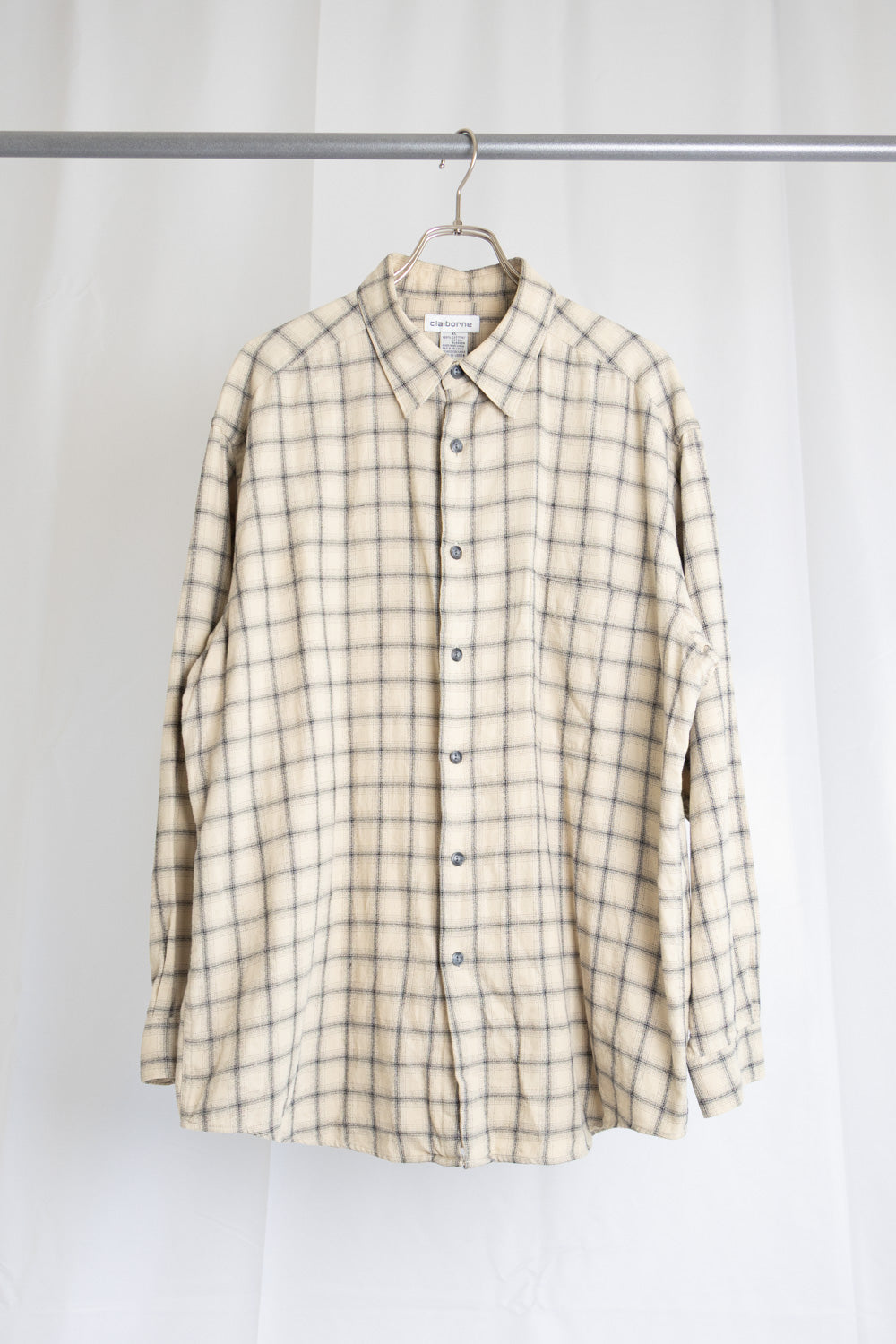 【Claiborne】Check Shirts L/S【USED】