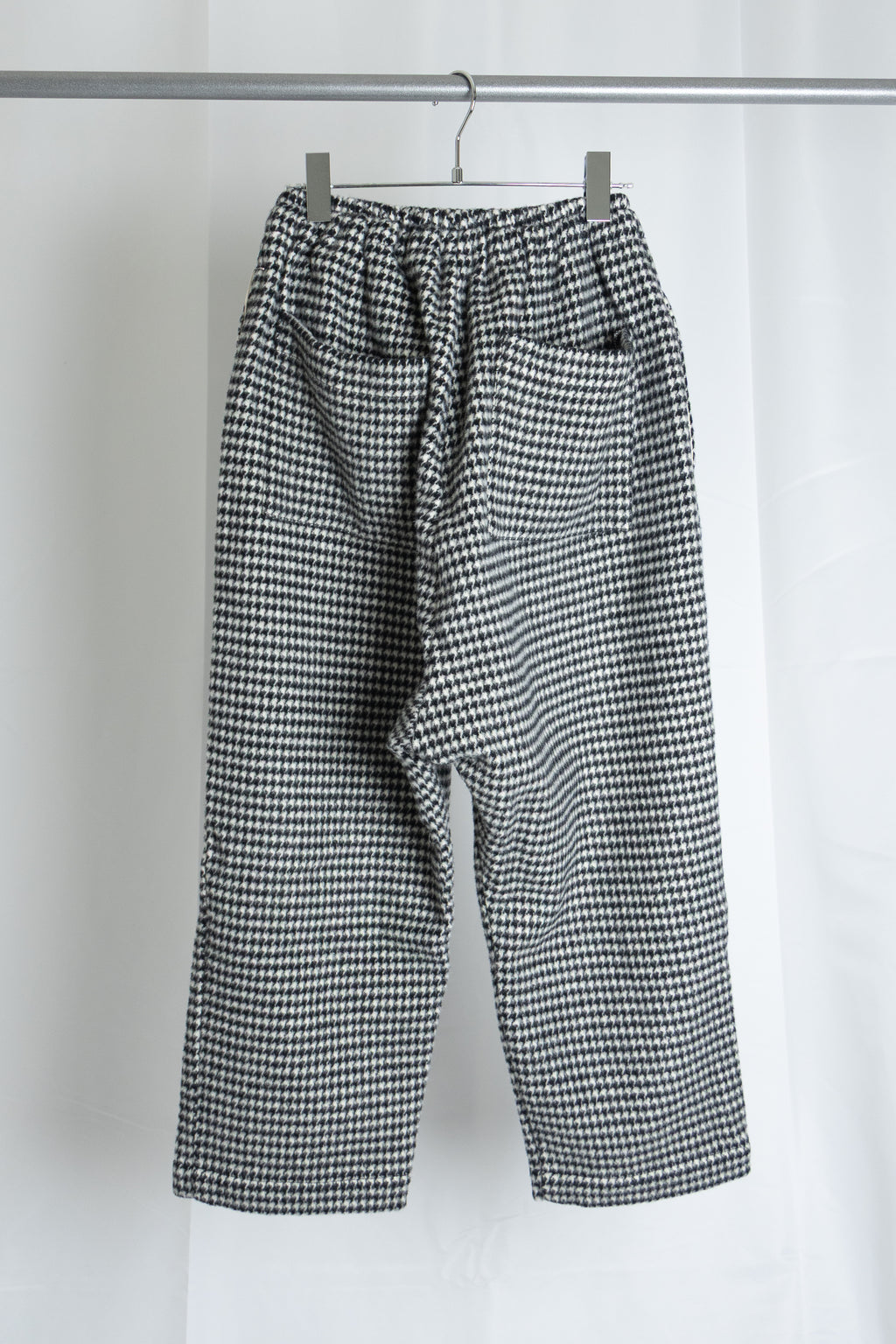 [River] Wool Check Pants [BLACK]
