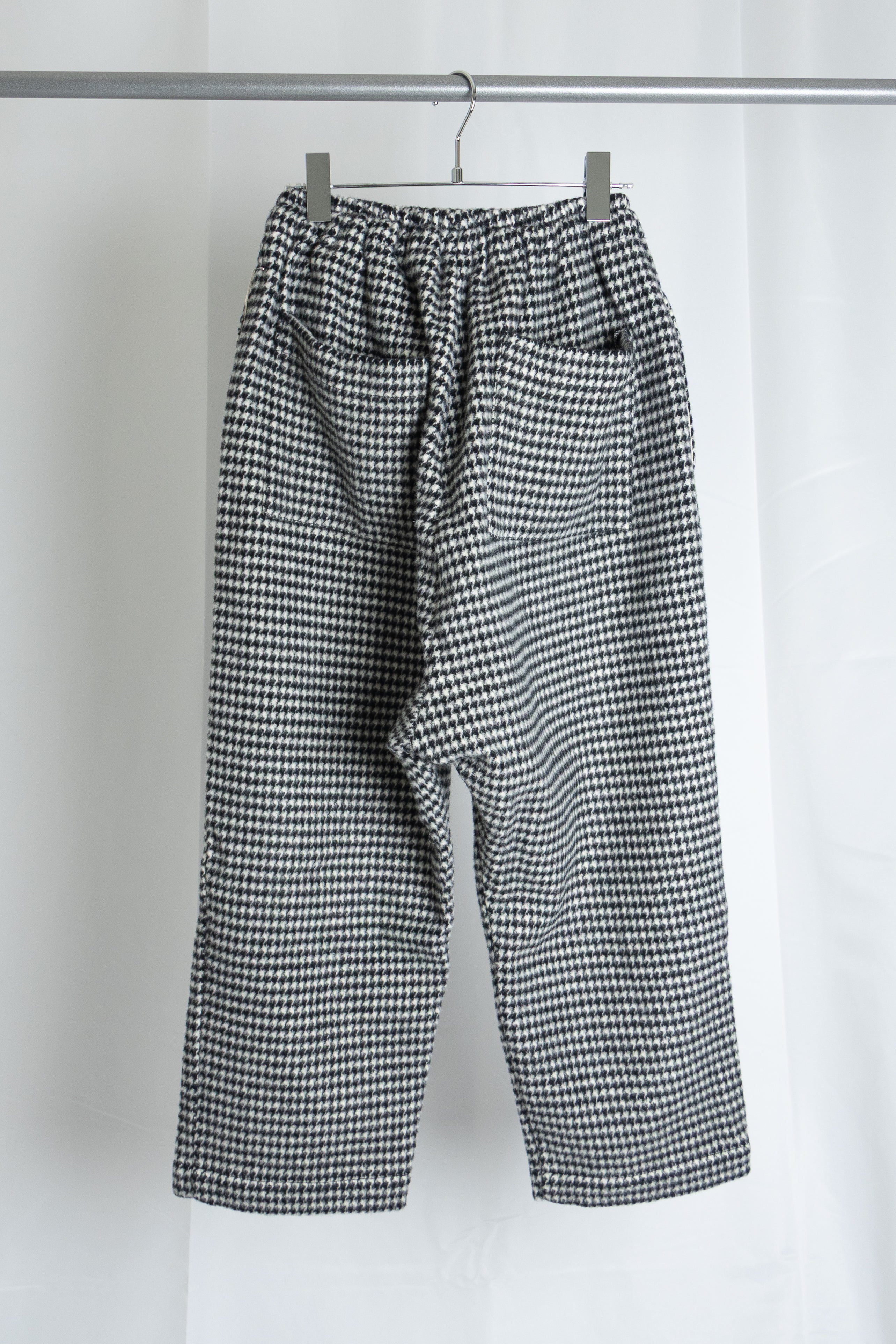 [River] Wool Check Pants [BLACK]