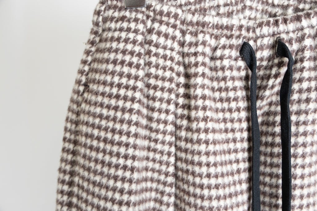 [River] Wool Check Pants [GRAY]