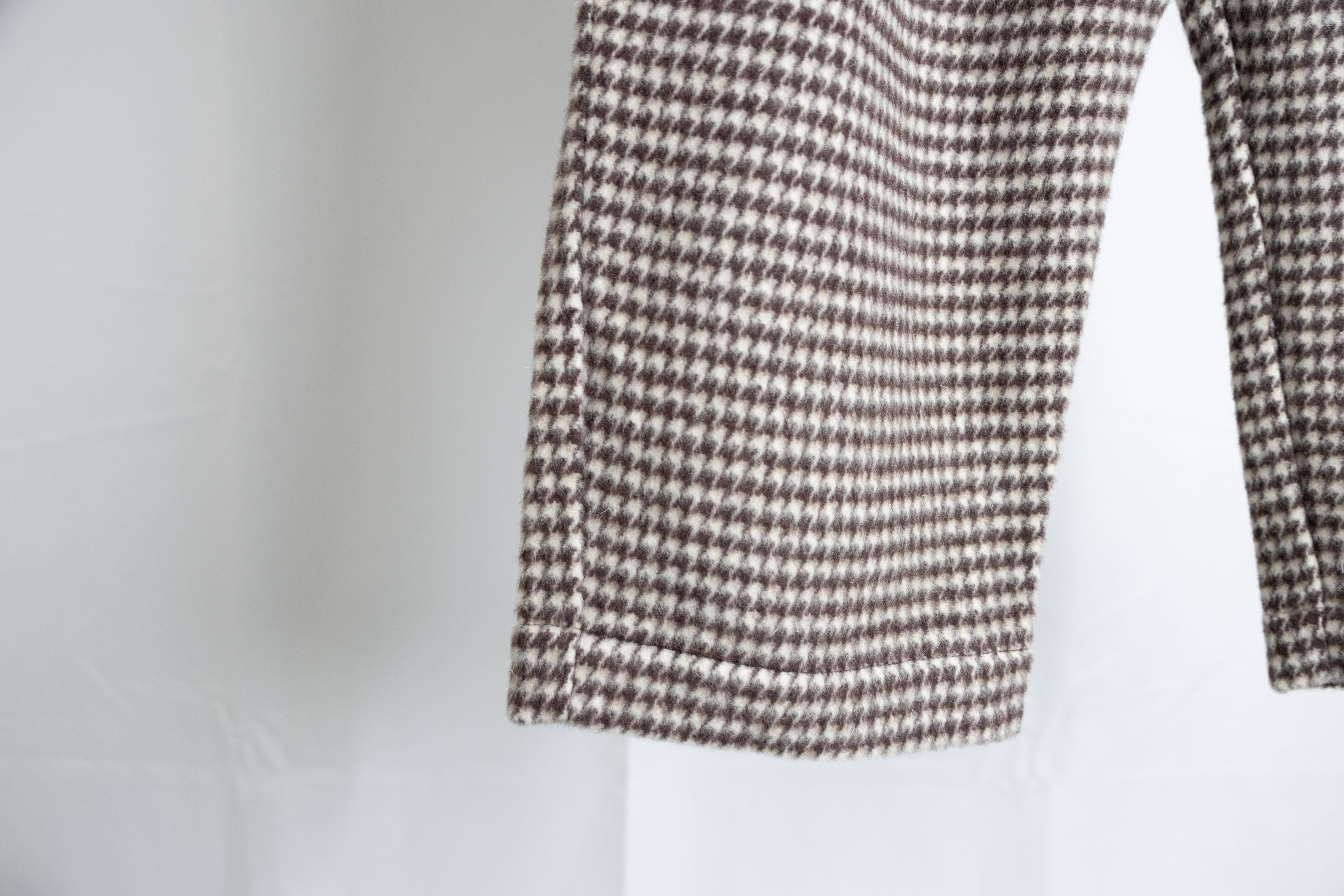 [River] Wool Check Pants [BLACK]