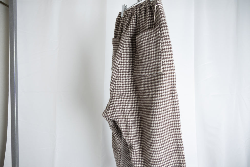 [River] Wool Check Pants [GRAY]