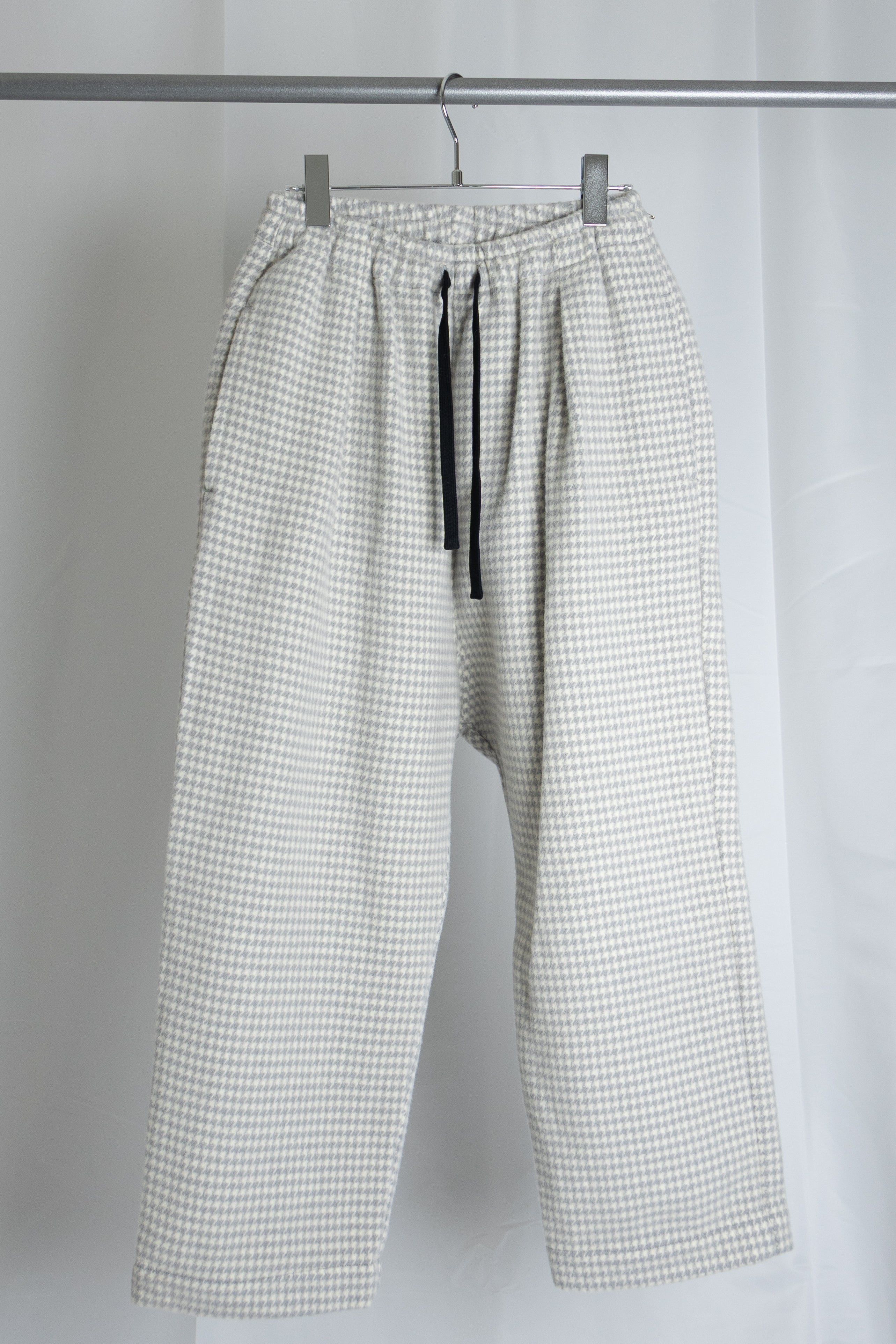 [River] Wool Check Pants [GRAY]