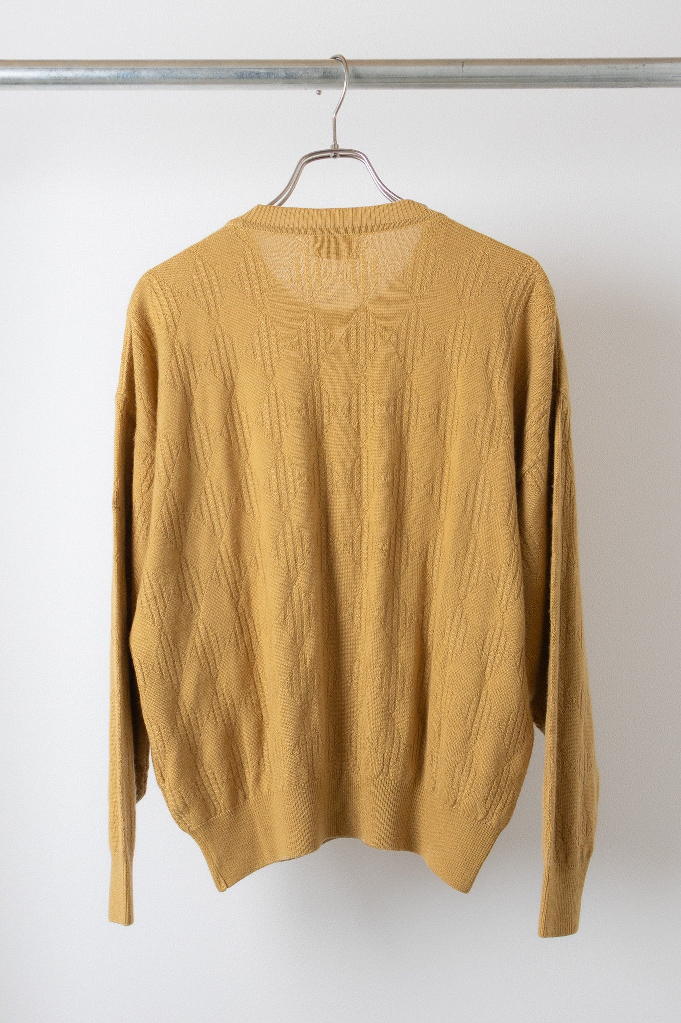 [dunhill]Diamond-check Cashmere Silk Sweater[USED]