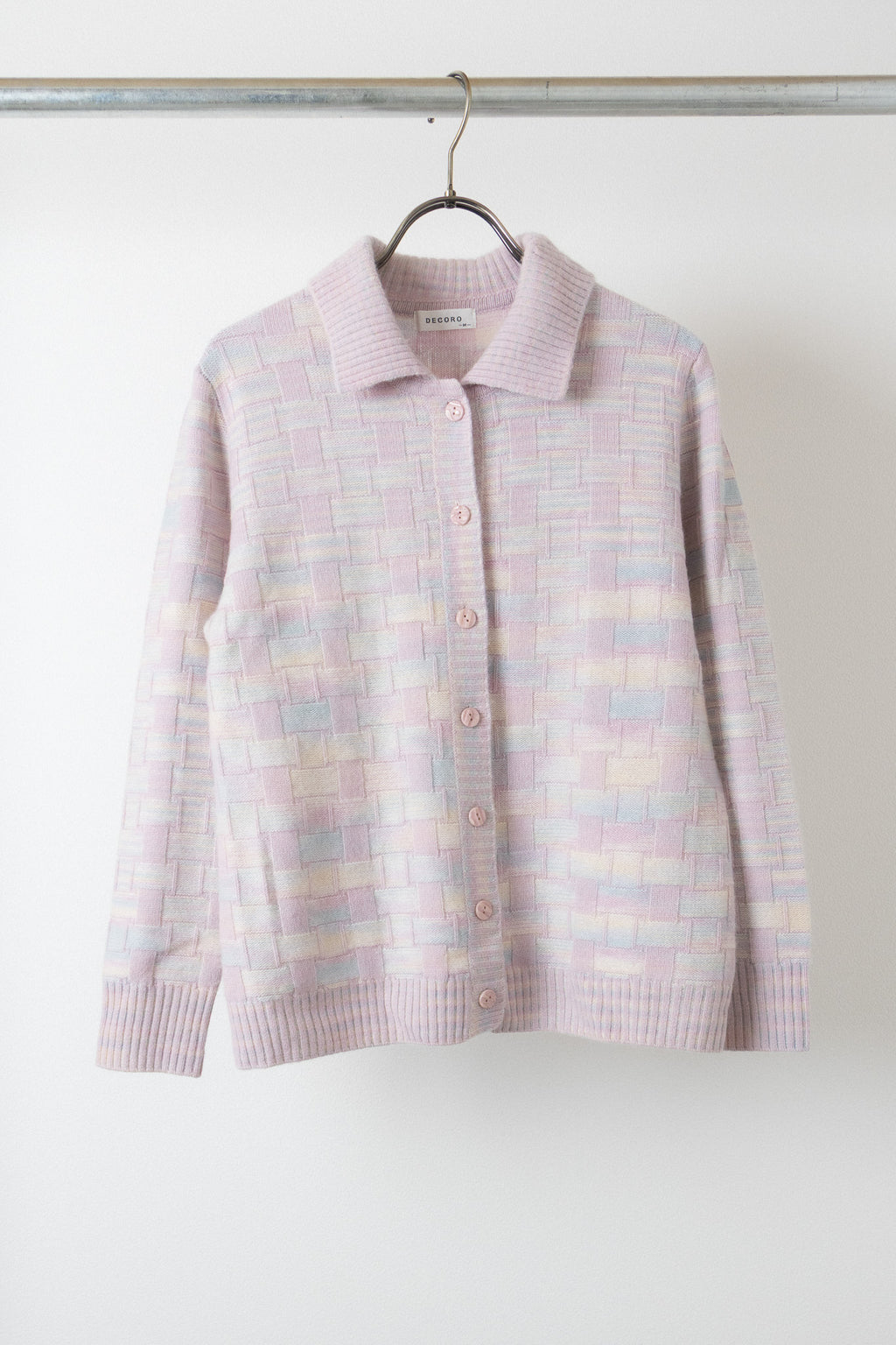 Cashmere Knit Check Jacket[USED]