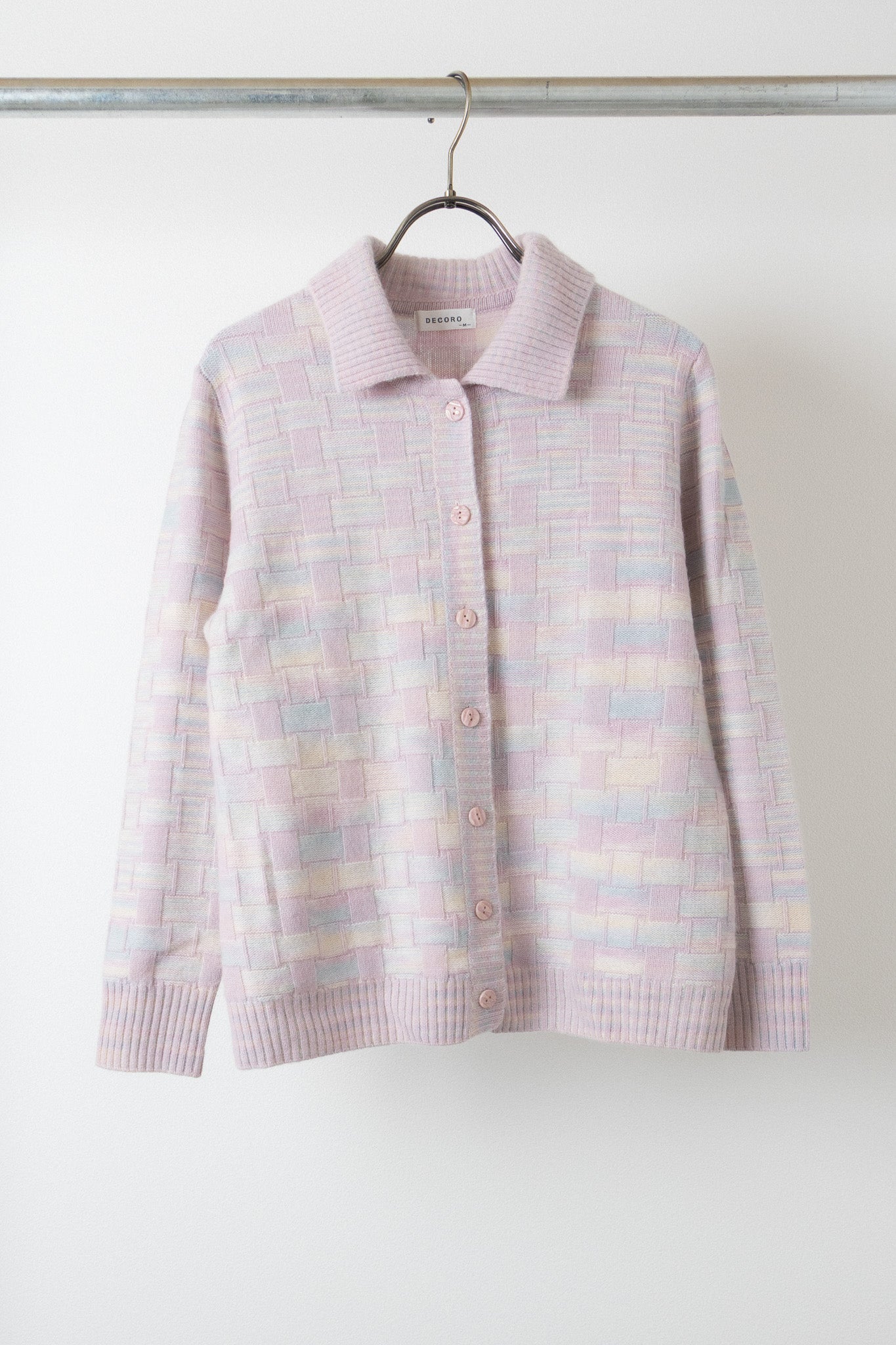 Cashmere Knit Check Jacket[USED]
