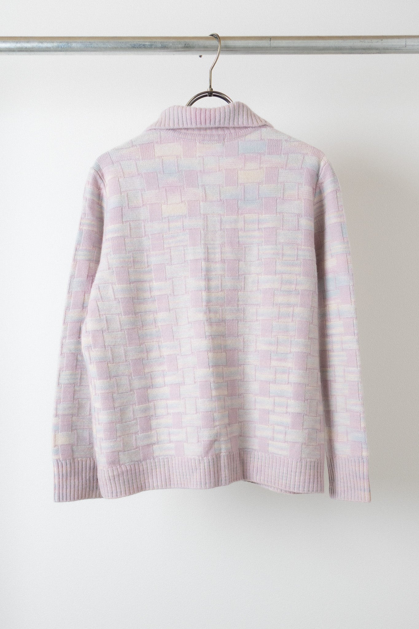 Cashmere Knit Check Jacket[USED]