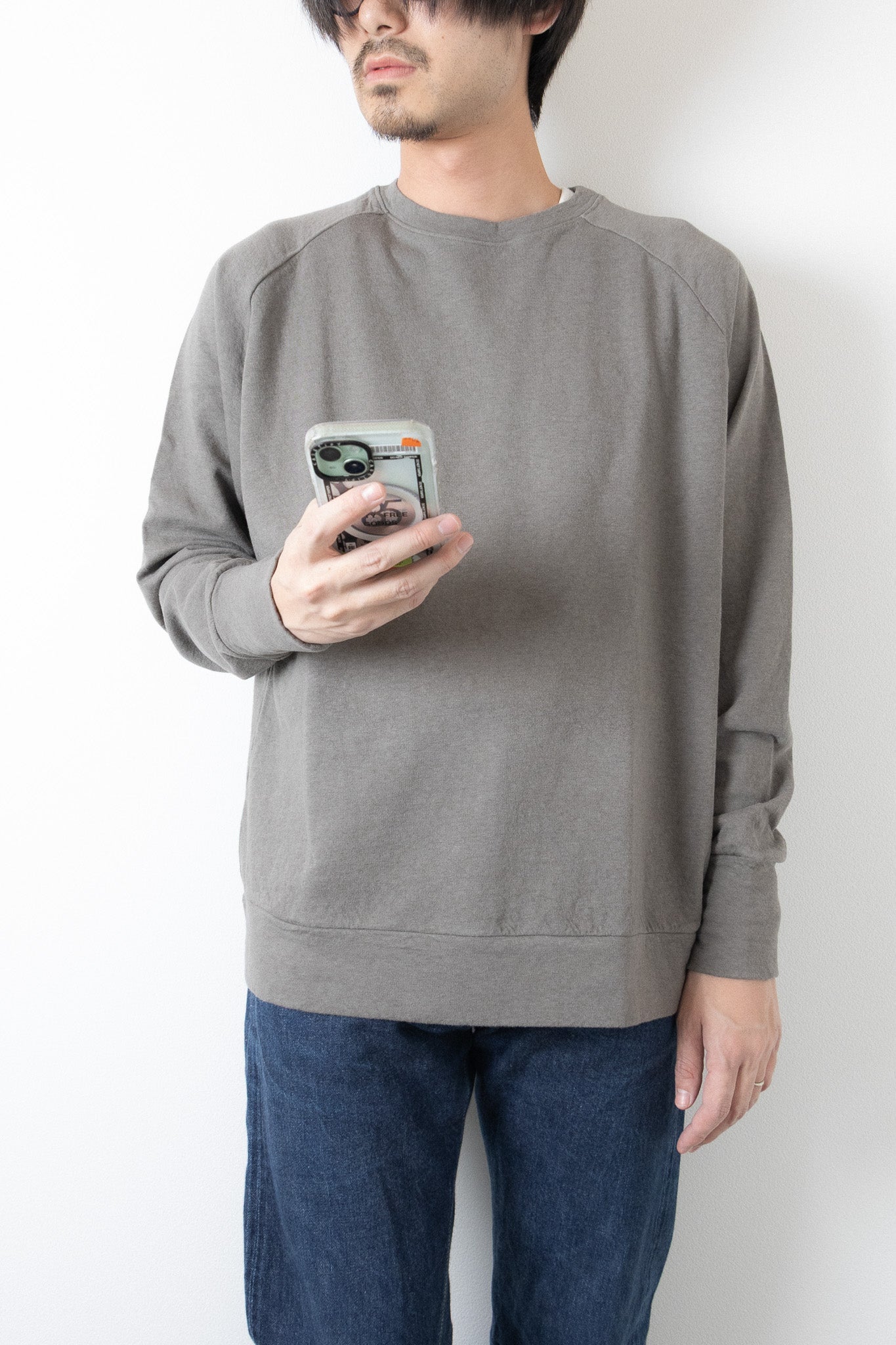 [River] Crew Neck "天使のグレー"