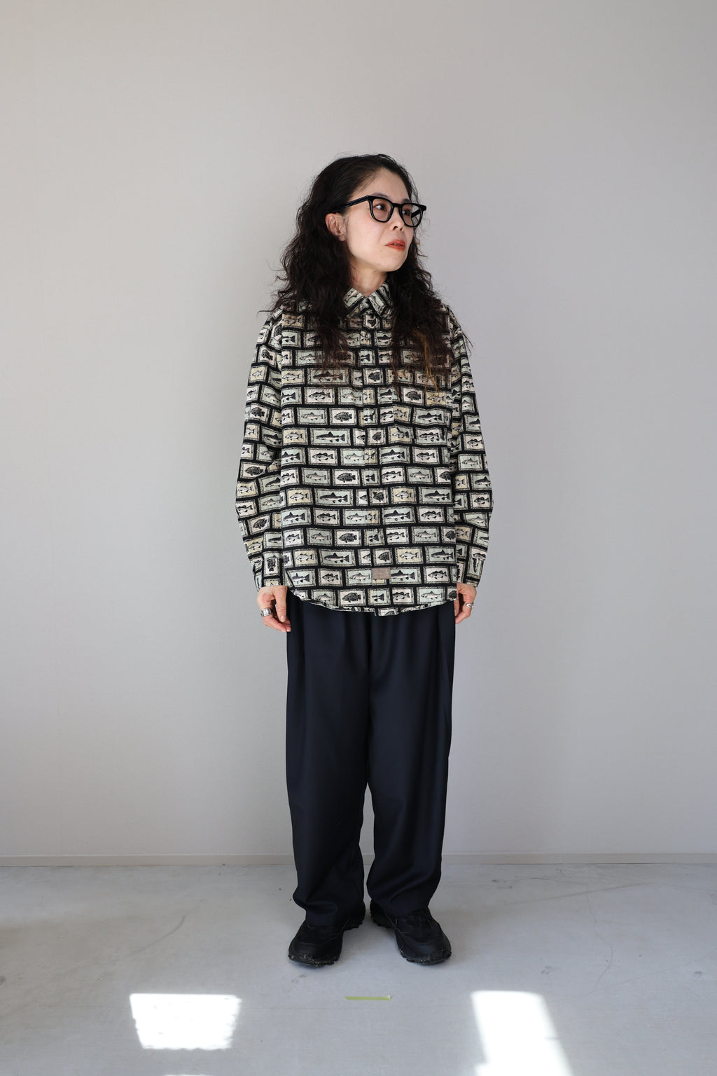 Fish Patterned Shirts S/S [USED]