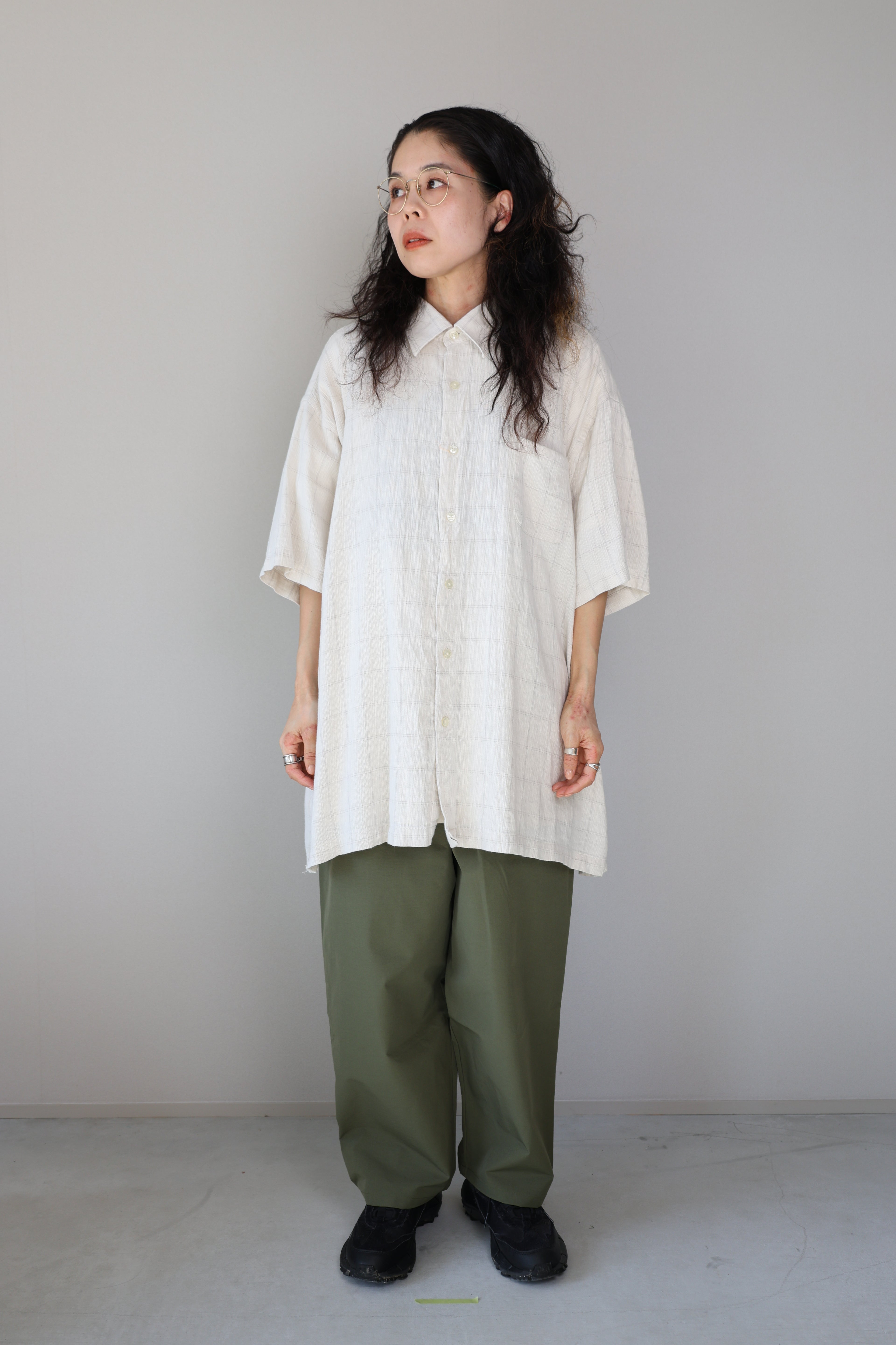 [Geoffrey Beene] Graphcheck Shirts S/S [USED]