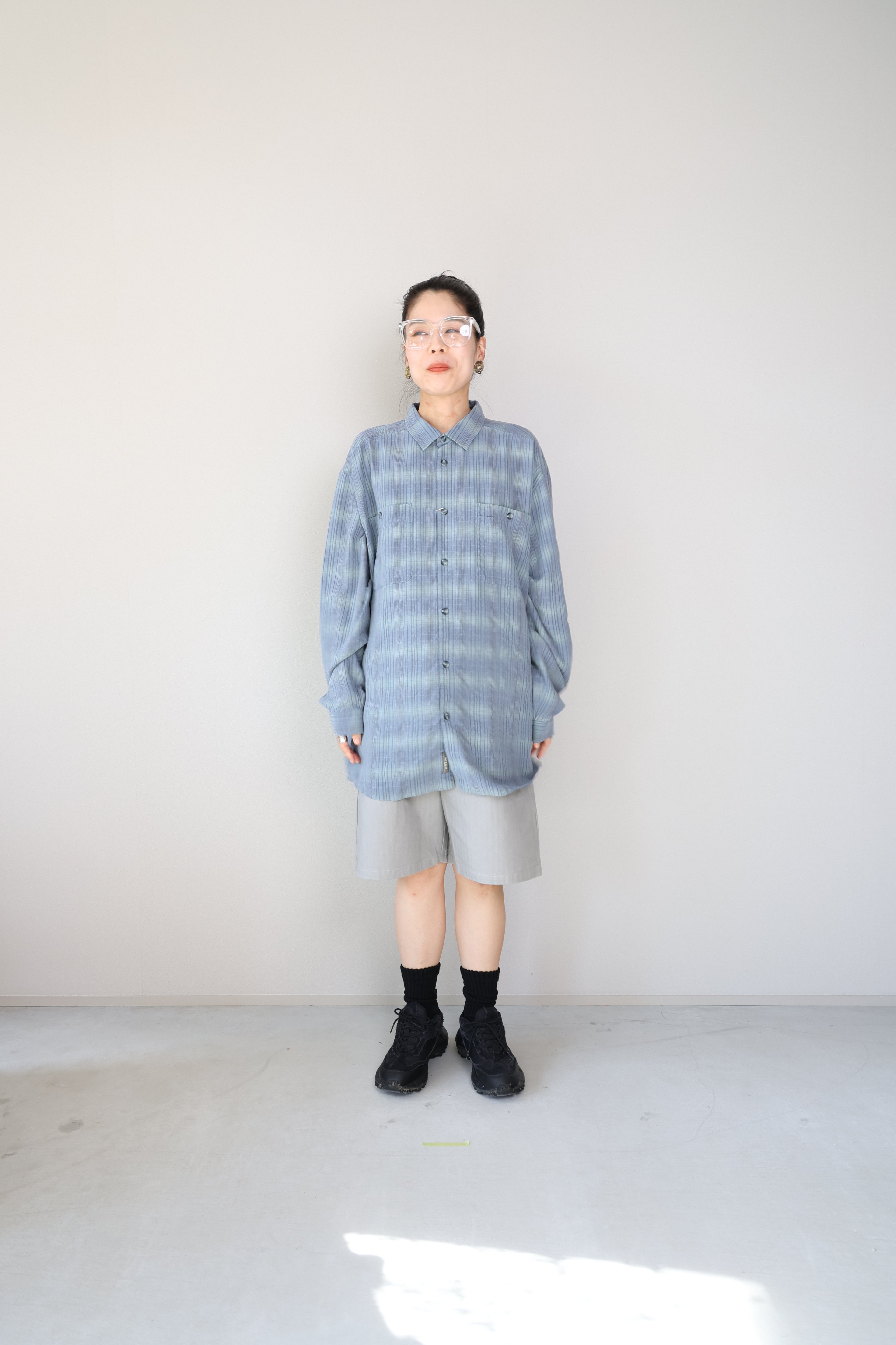 [Rei] Rayon Stripe Shirts L/S [USED]